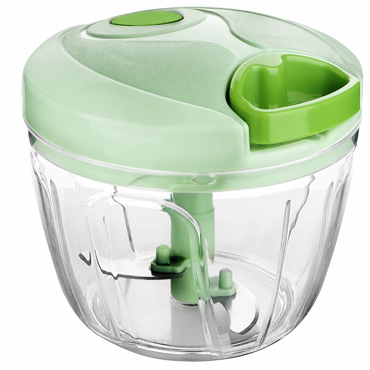 Aoibox  BPA Free Plastic Hand Pull String Manual Food Chopper 3 Cup for Garlic Onion Tomatoes Herbs and Nuts