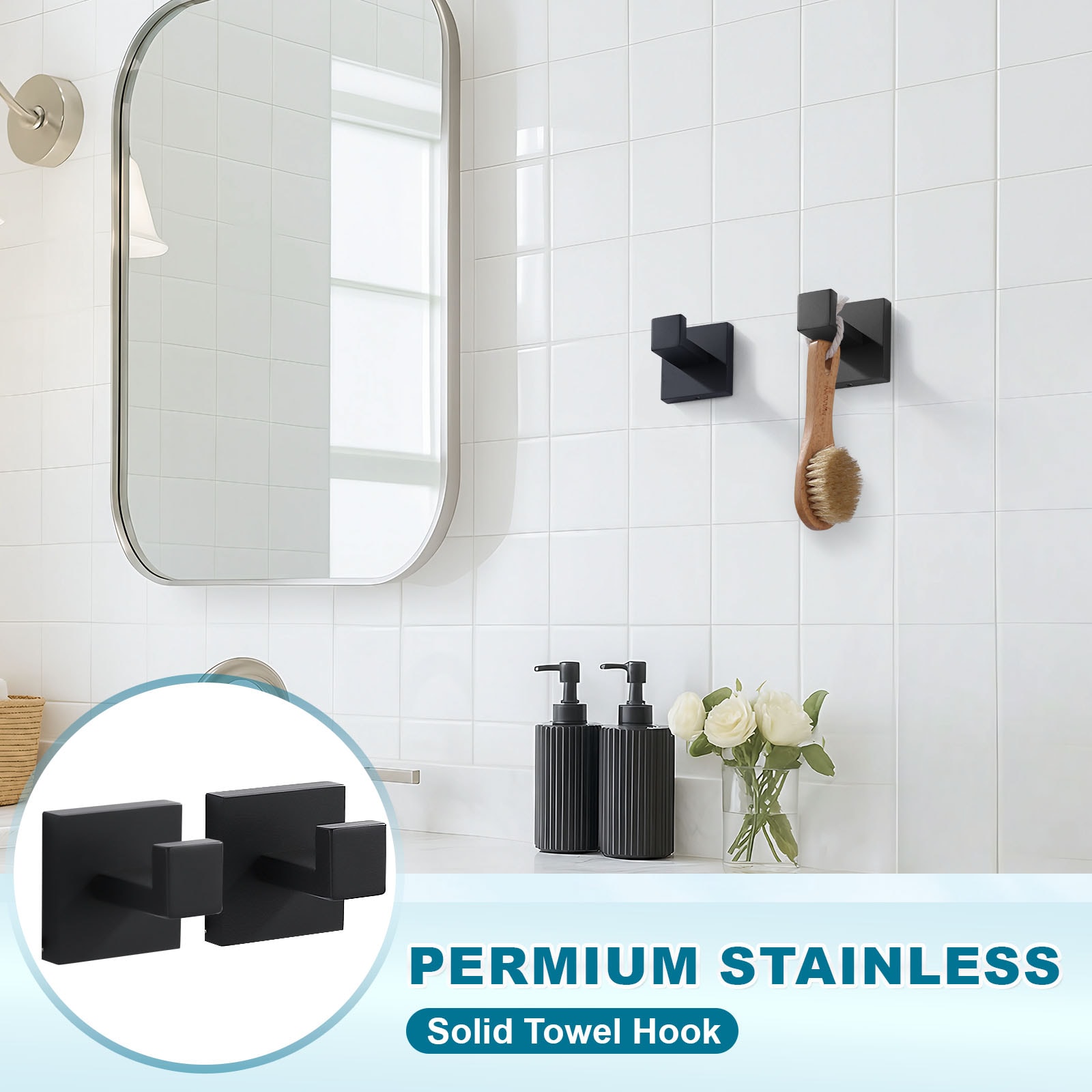 WOWOW 4060101BX2-LW Robe-Hooks - View #5