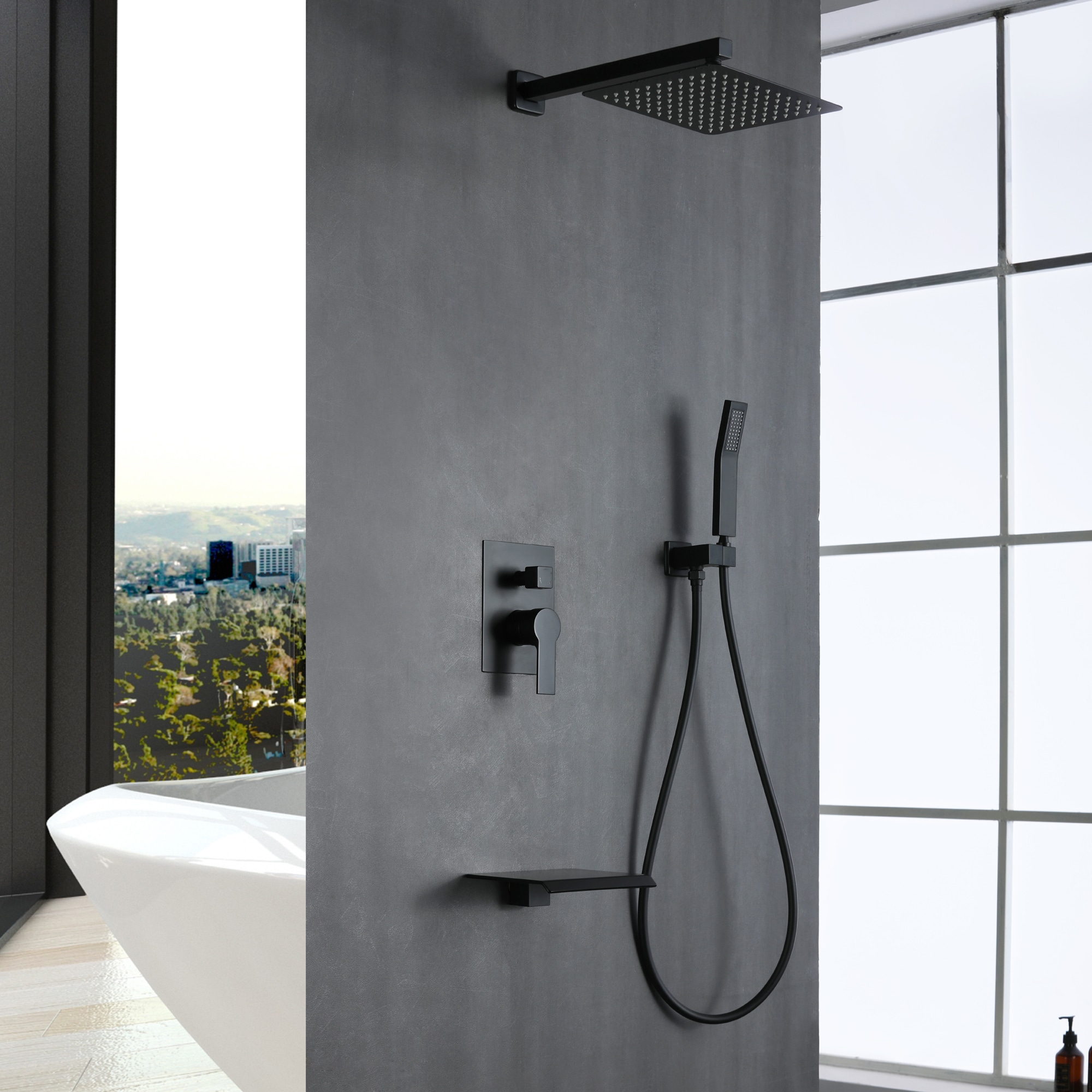 WELLFOR SPA-88018B-12 Showerhead-Bar-Panels - View #10