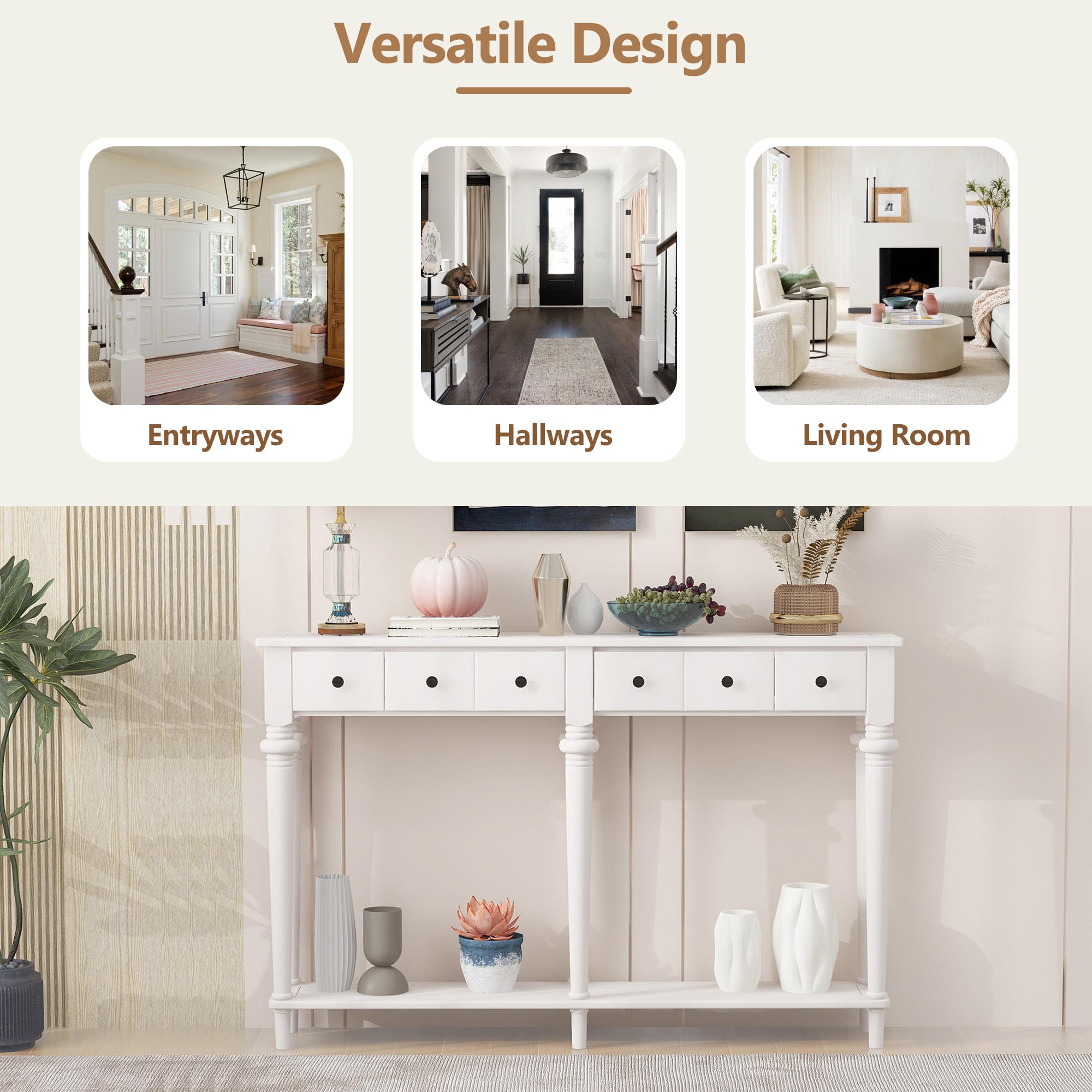 ModernLuxe N715P202860K Console-Sofa-Tables - View #7
