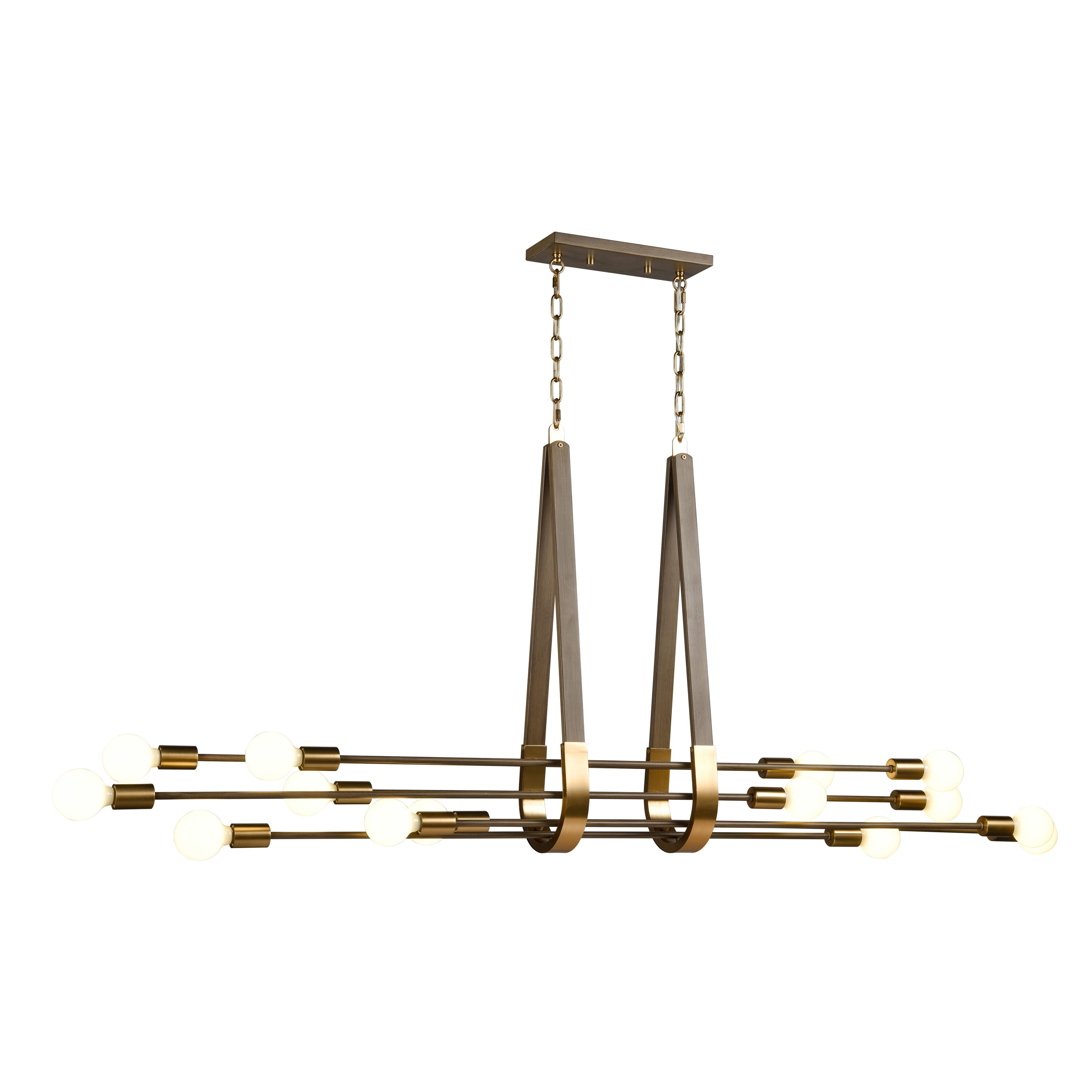 Westmore by ELK Lighting LW-202302010095 Chapel Brown Mid-century For Use in Bedrooms, Dining Rooms, Foyers, Living Rooms Chandelier