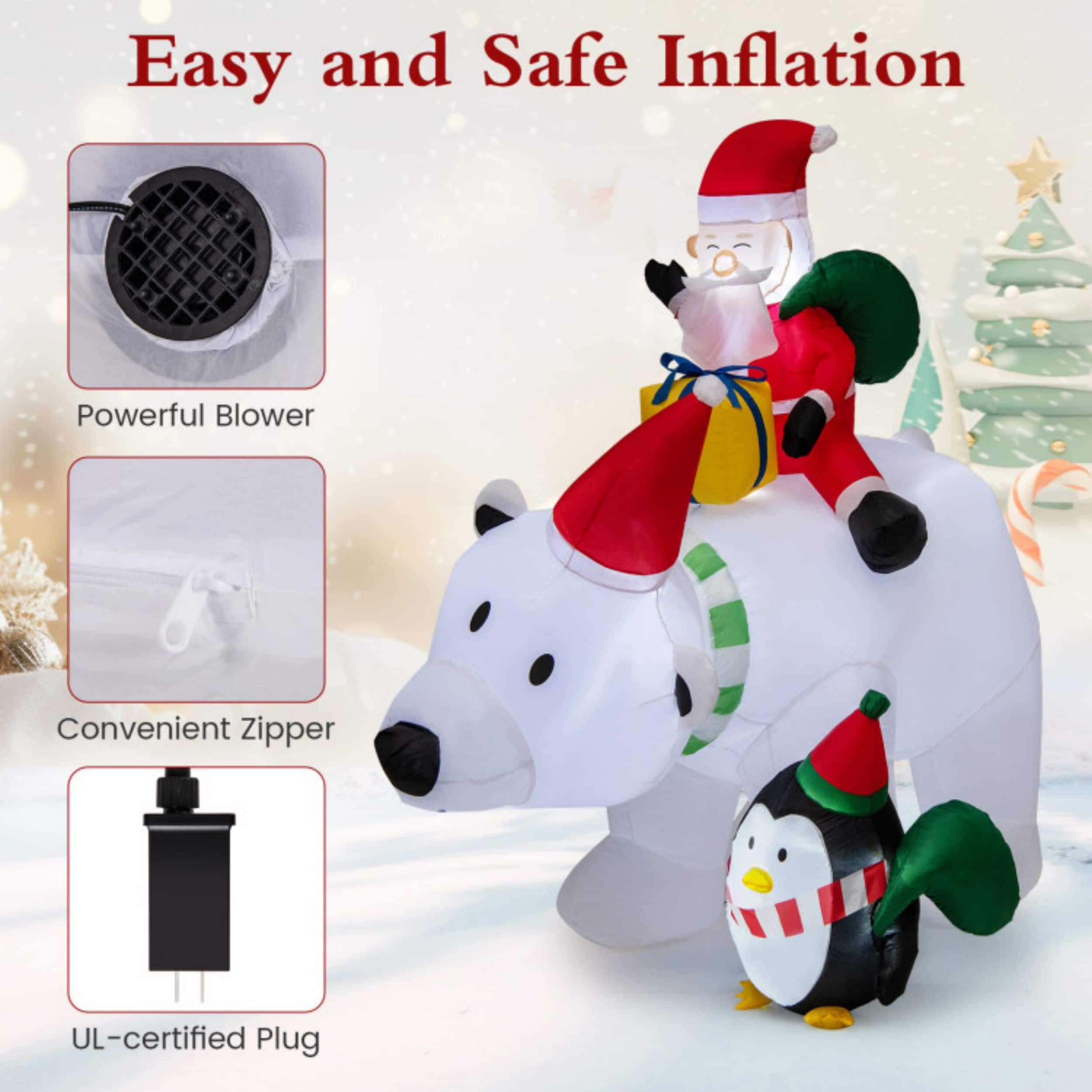 WELLFOR HYZ23981US Christmas-Inflatables - View #7