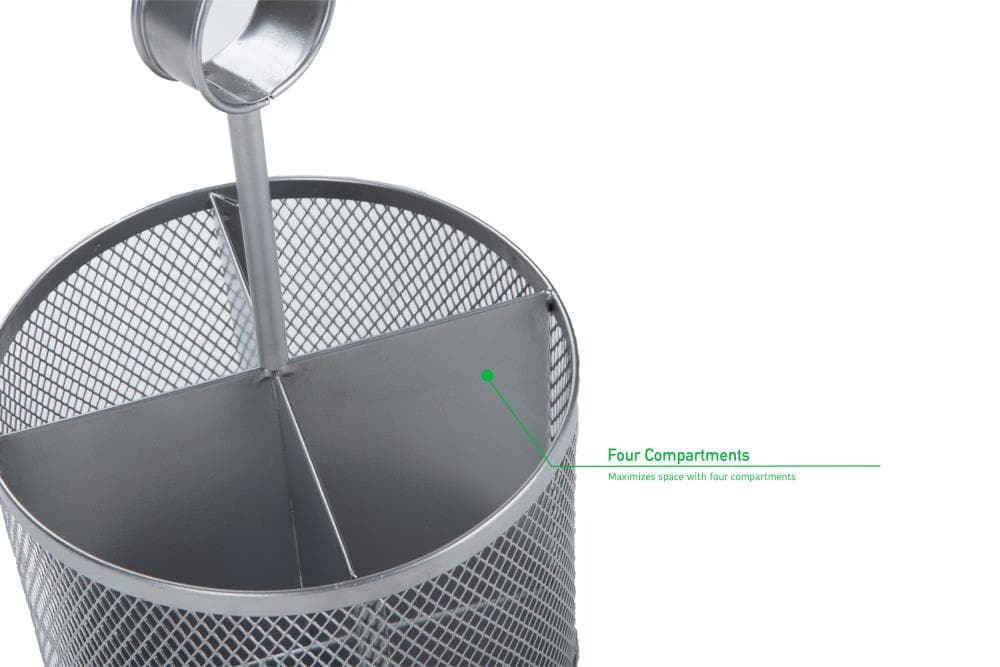 Mind Reader 4UTSEC-SIL Kitchen-Utensil-Holder - View #5