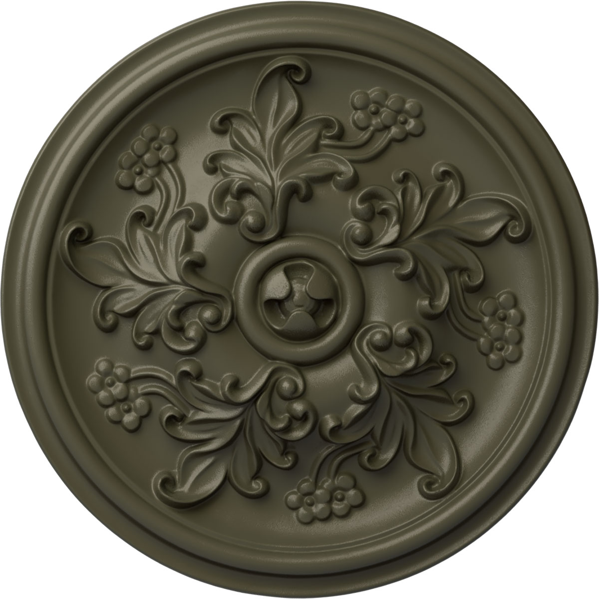 Ekena Millwork CM14KTWHF Katheryn 14.5-in W x 14.5-in L Painted Witch Hazel Polyurethane Whole Ceiling Medallion