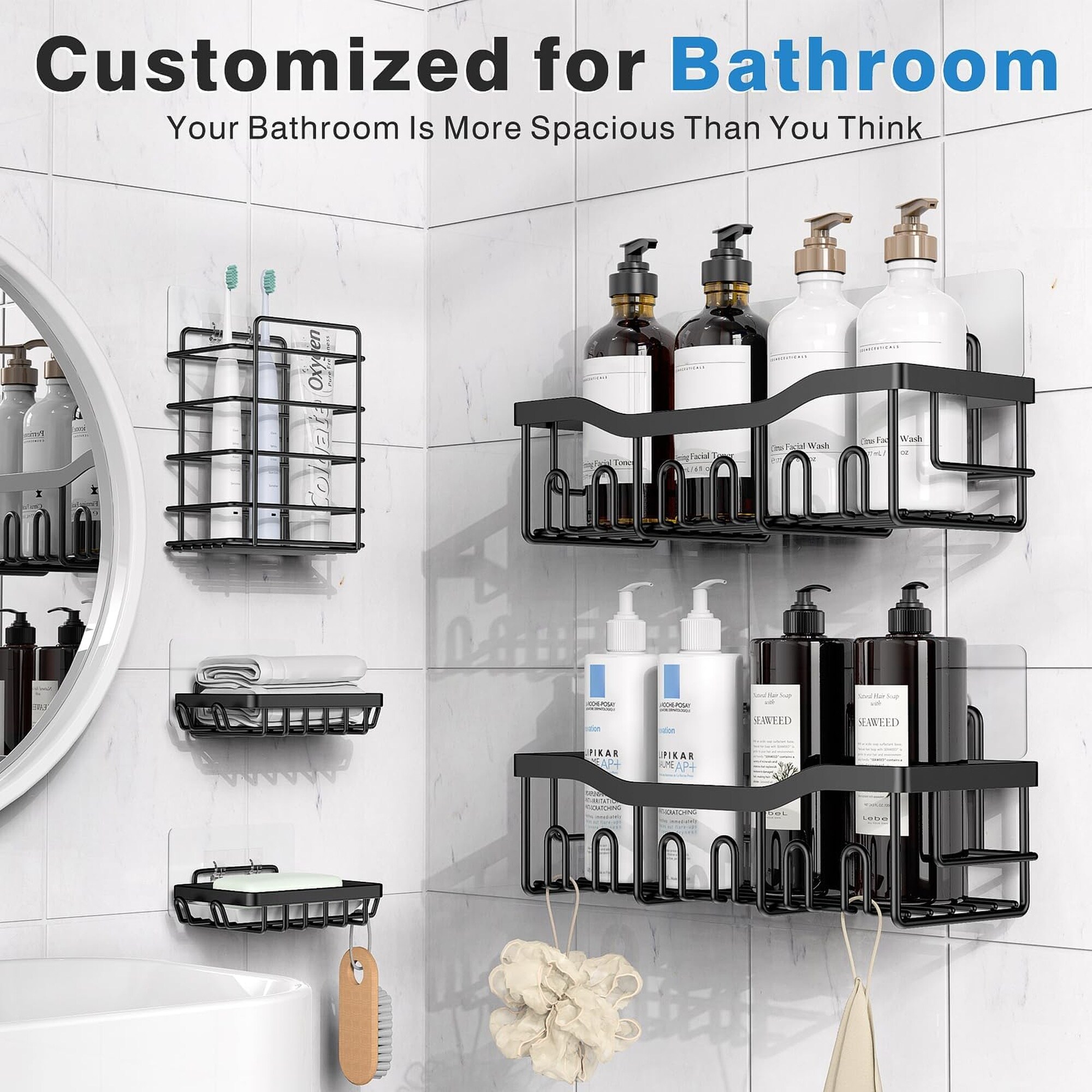 Numhew NHLYNN021895 Hanging-Shower-Caddies - View #3