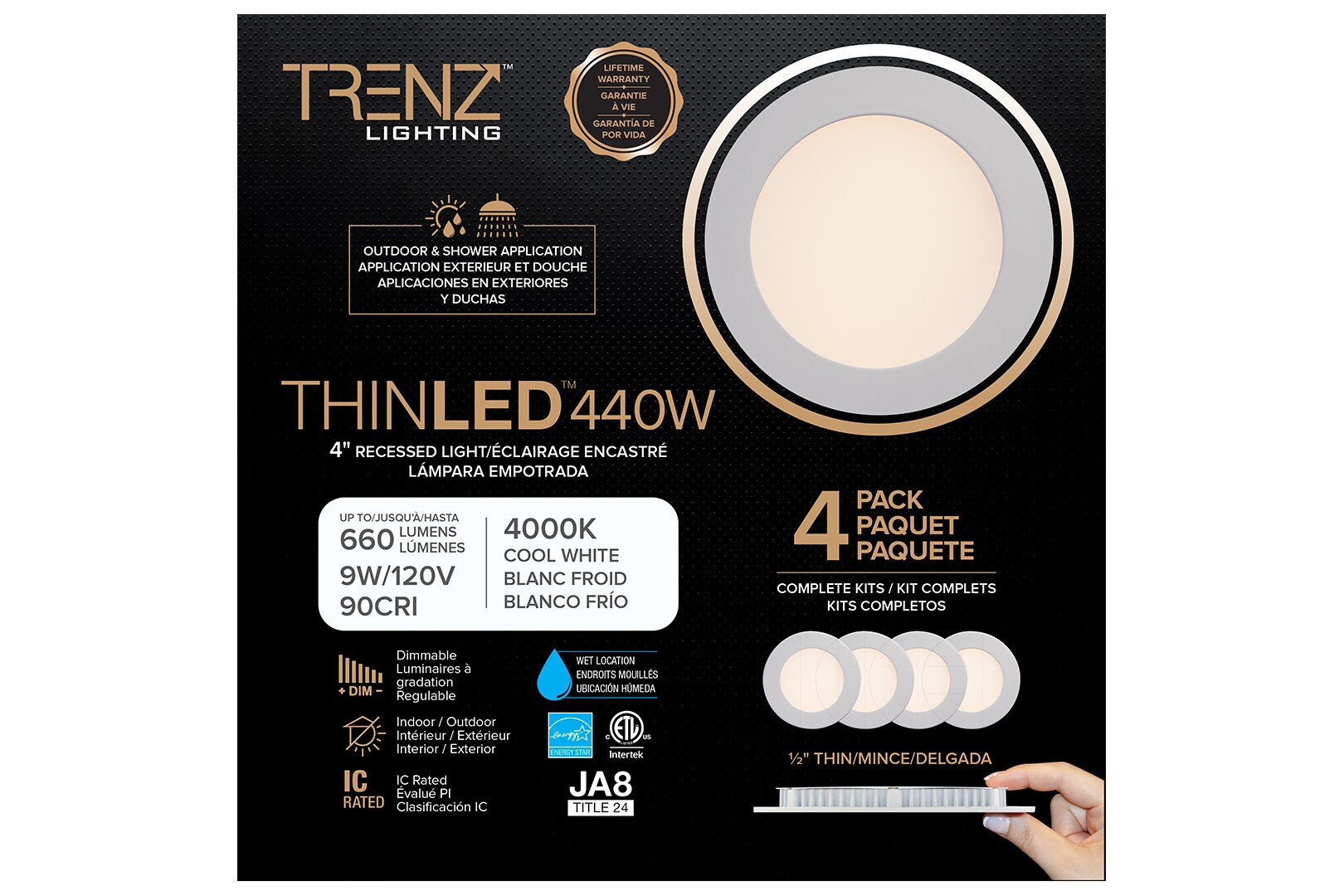 Trenz lighting deals thin led 4000k