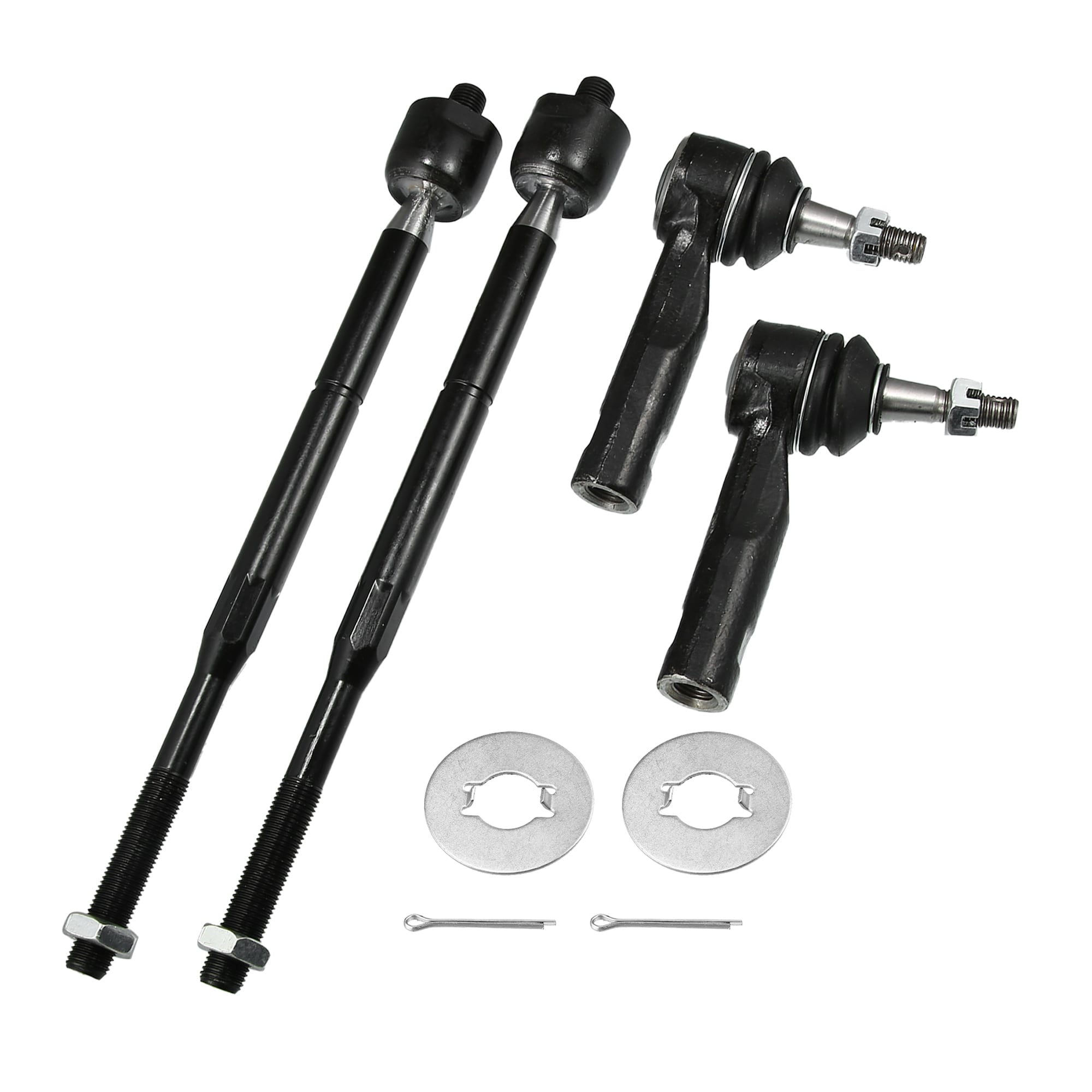 Unique Bargains 4pcs Front Inner Outer Tie Rod End Links Suspension ...