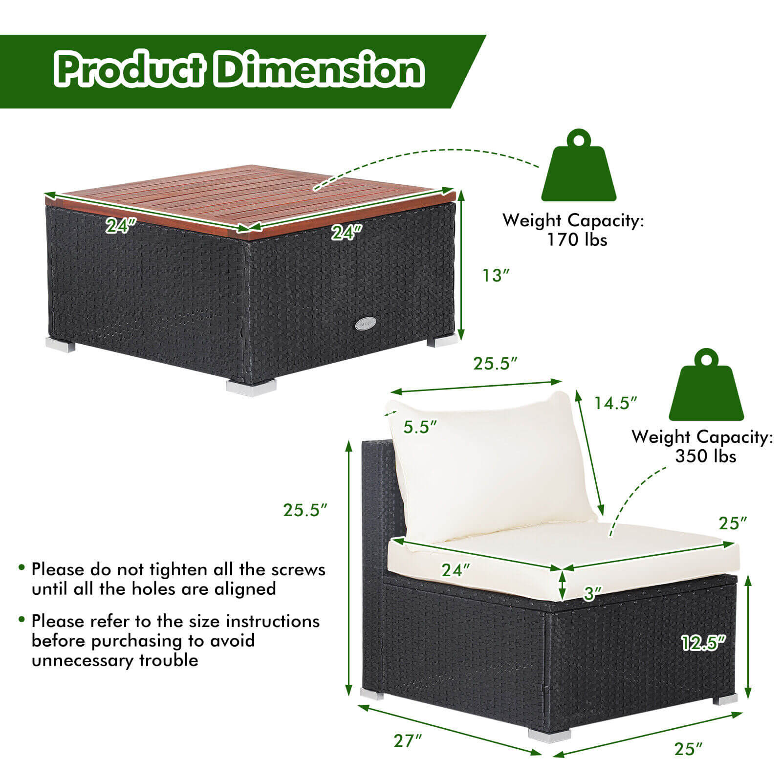 Forclover HBV-9931 Patio-Conversation-Sets - View #4