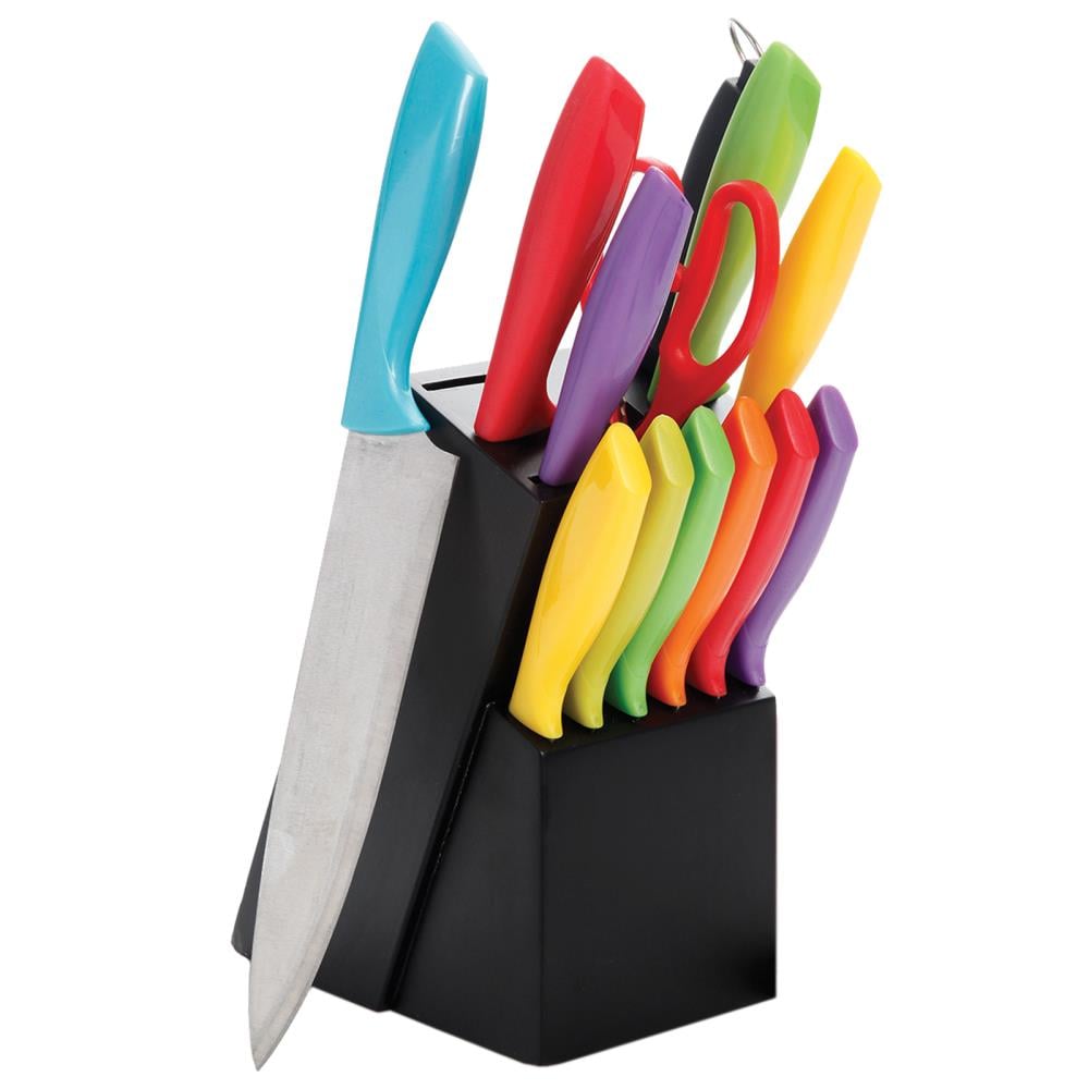 Chicago Cutlery ProHold Nonstick Knife Block Set, 14 Piece