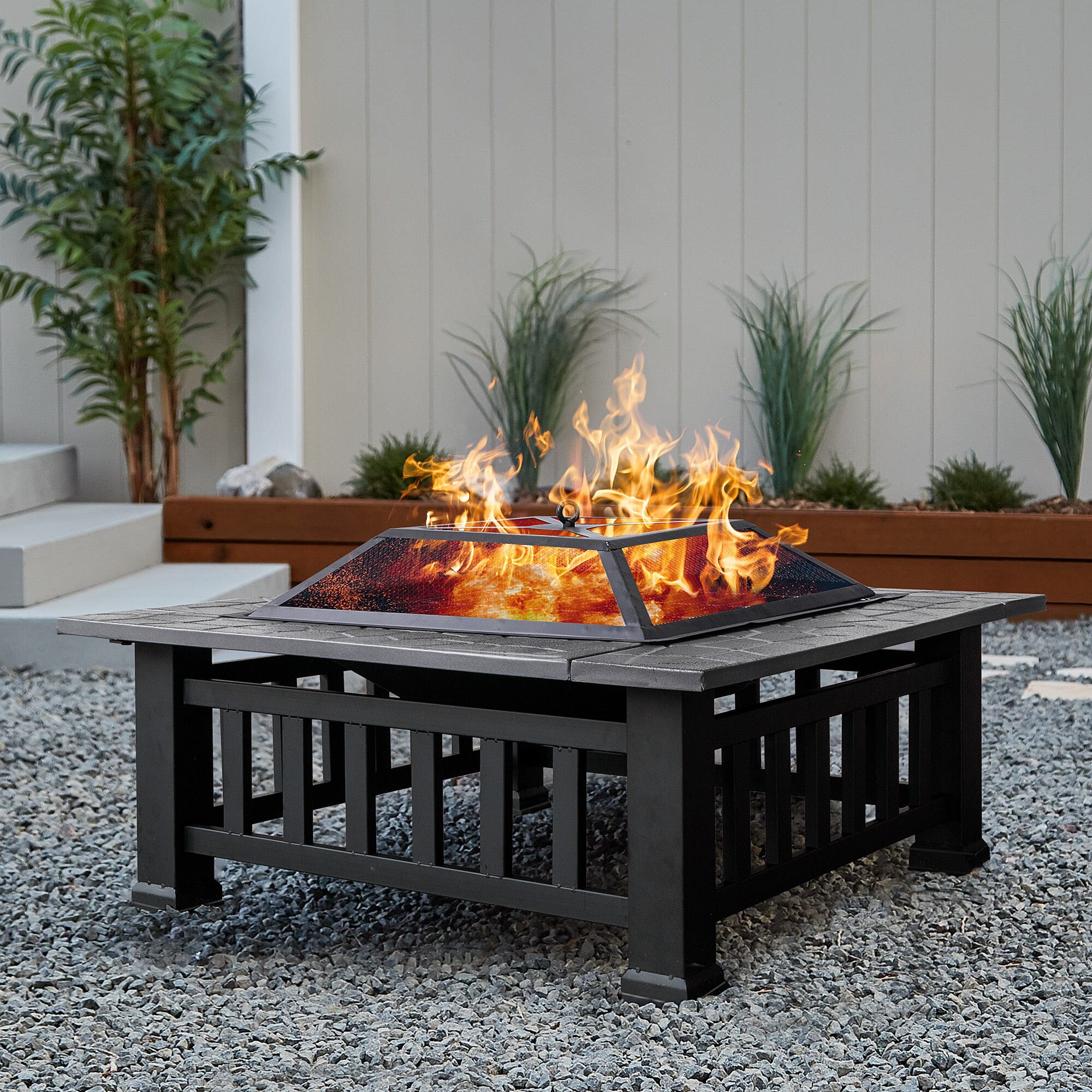 Upland 28.3-lb Antique Finish Cast Iron Fire Pit Burner at Lowes.com