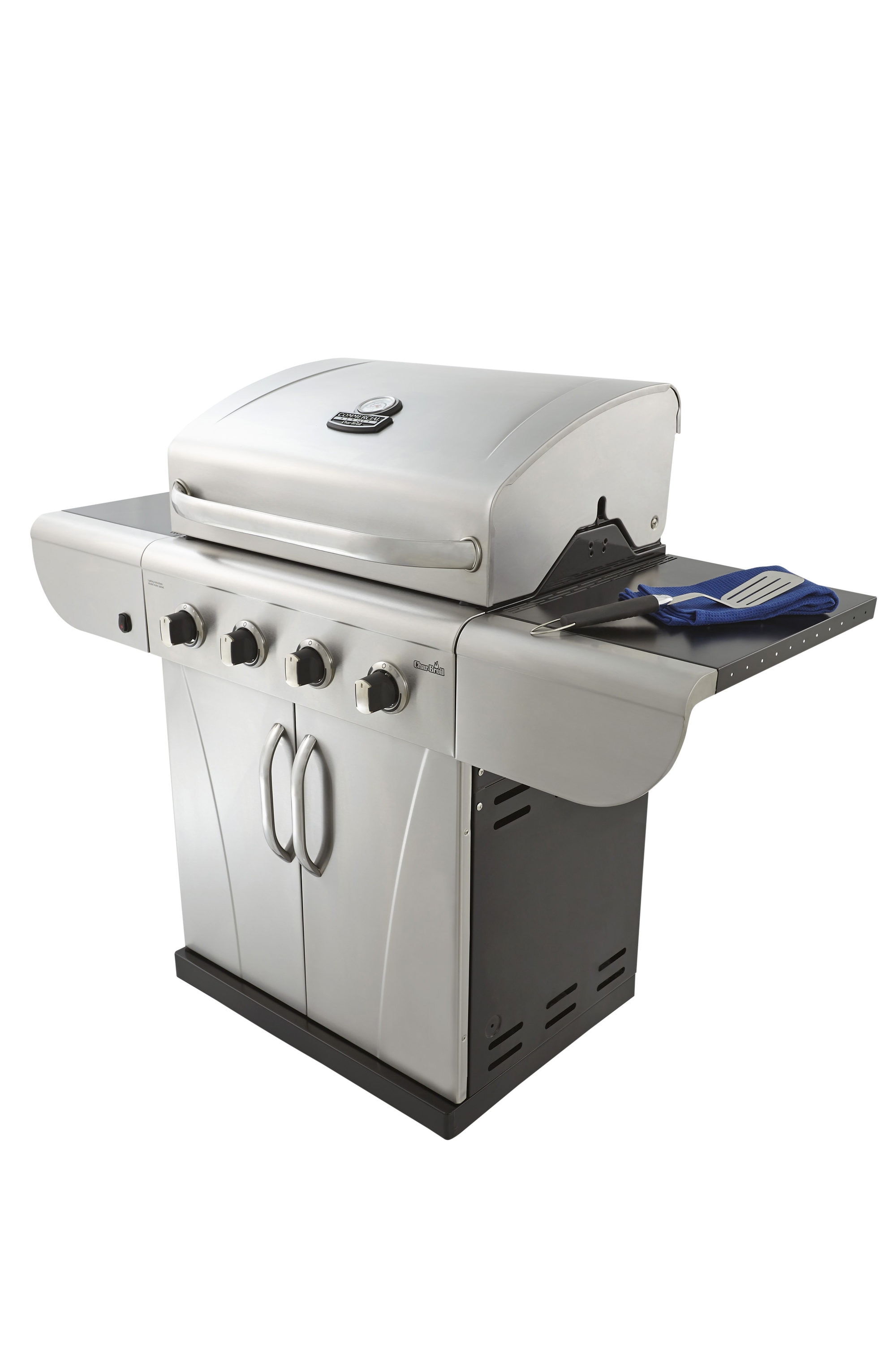 Char Broil Commercial Stainless Steel and Black 4 Burner Liquid