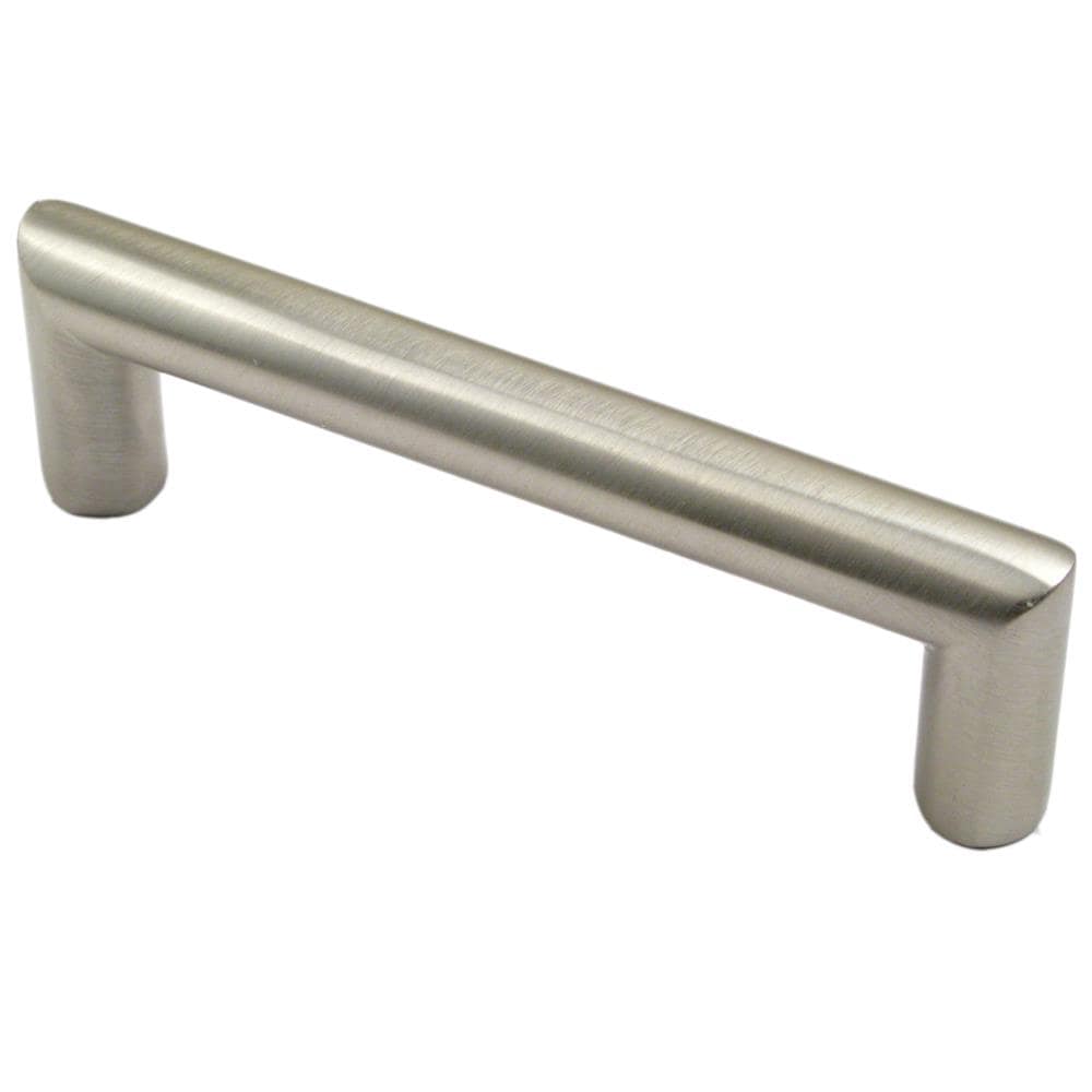Rusticware 940SN Pulls 4-in , 102mm Center to Center Satin Nickel Dual Mount Cylindrical Handle