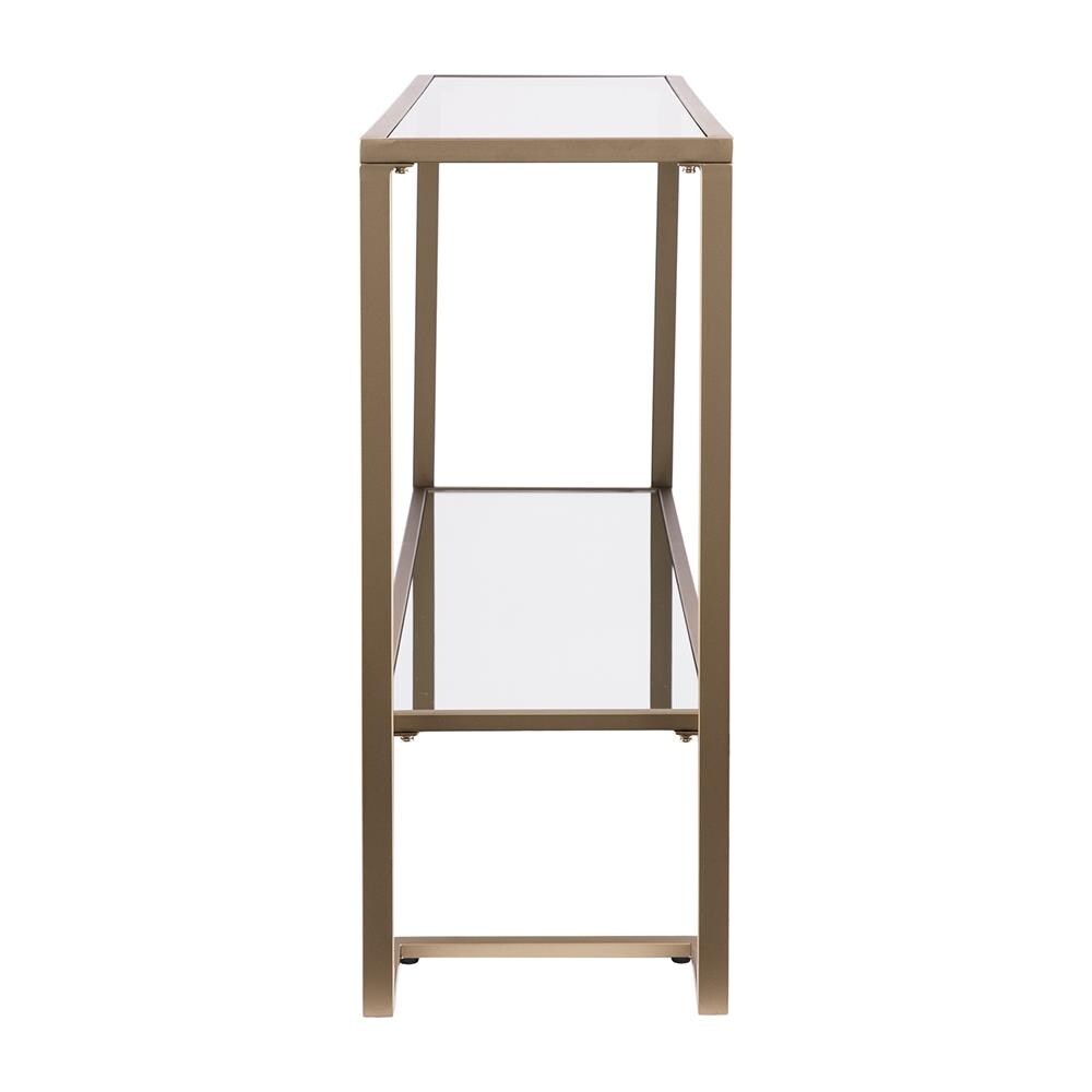 Boston Loft Furnishings Hastry Glam Clear Console Table in the Console ...