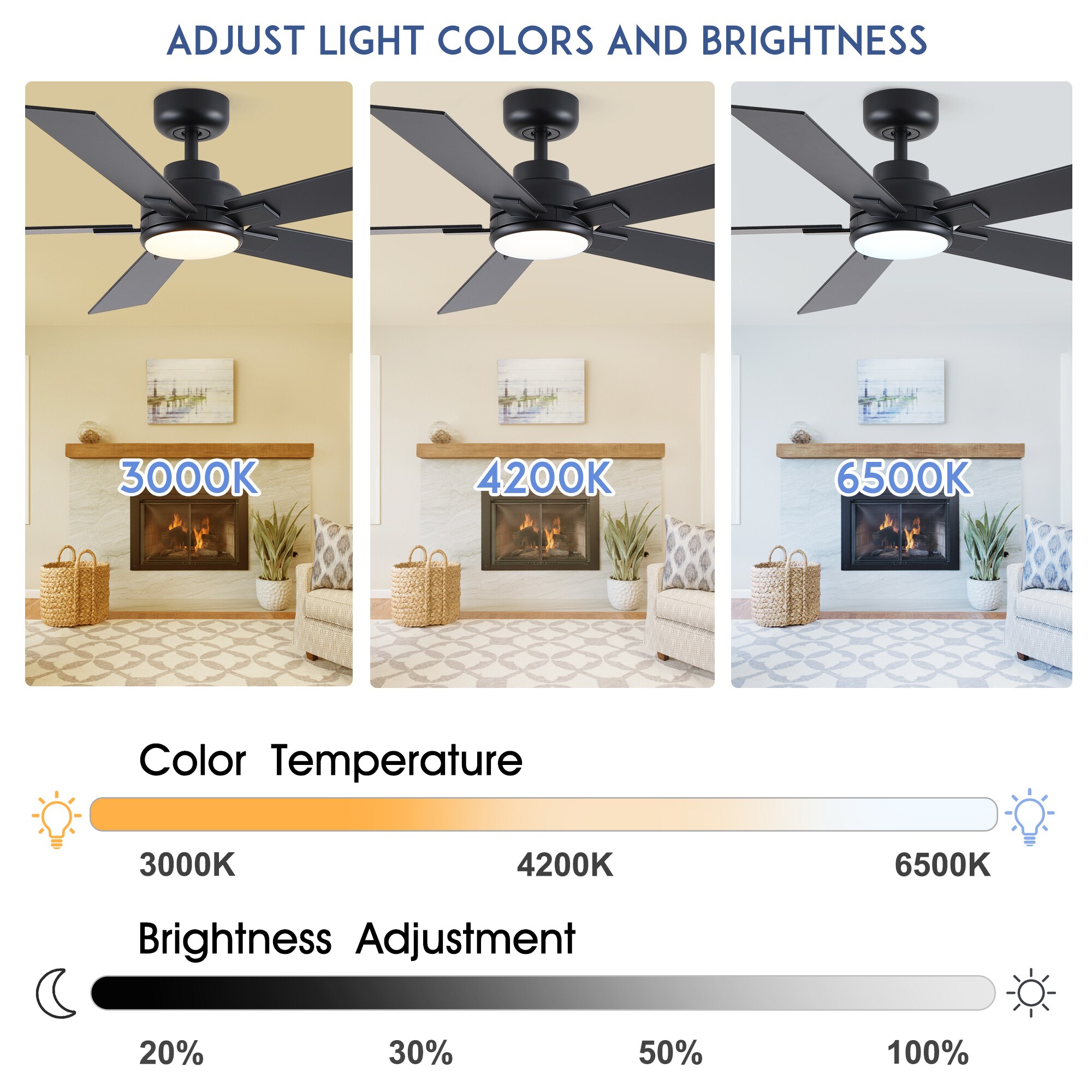 YUHAO 52LSDY1132BK5 Ceiling-Fans - View #15