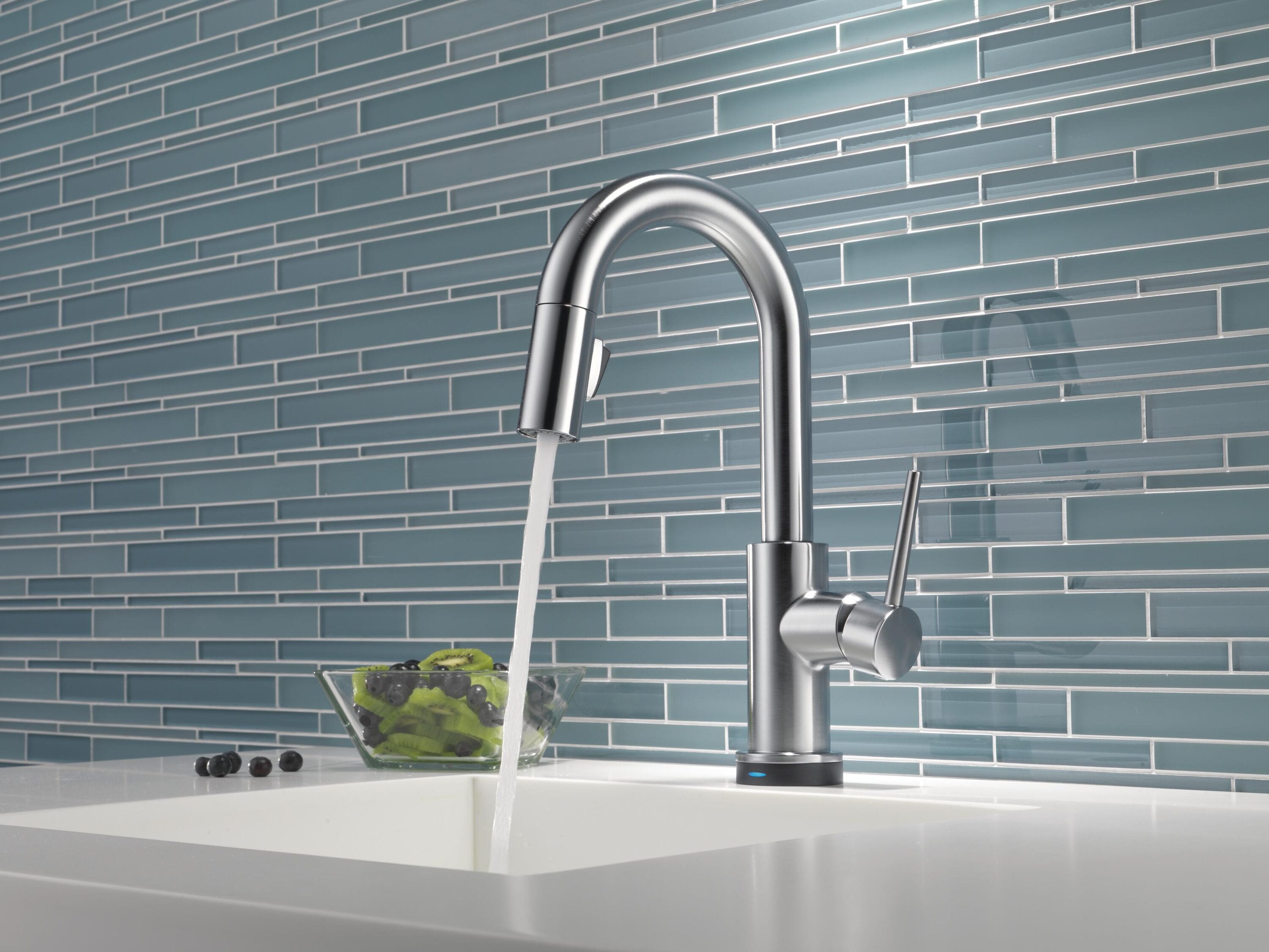 Stainless Steel Modern Pull-Down Kitchen Faucet with Touch Technology