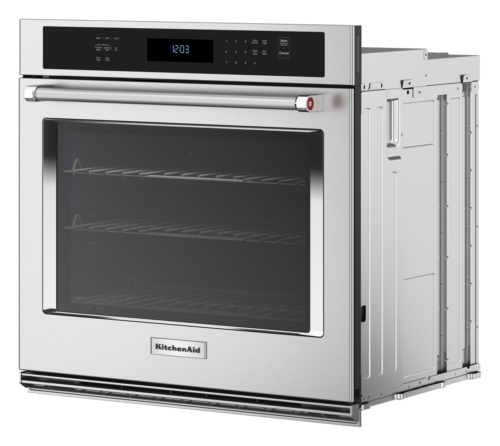 KitchenAid 27in Smart Single Electric Wall Oven with Air Fry Single