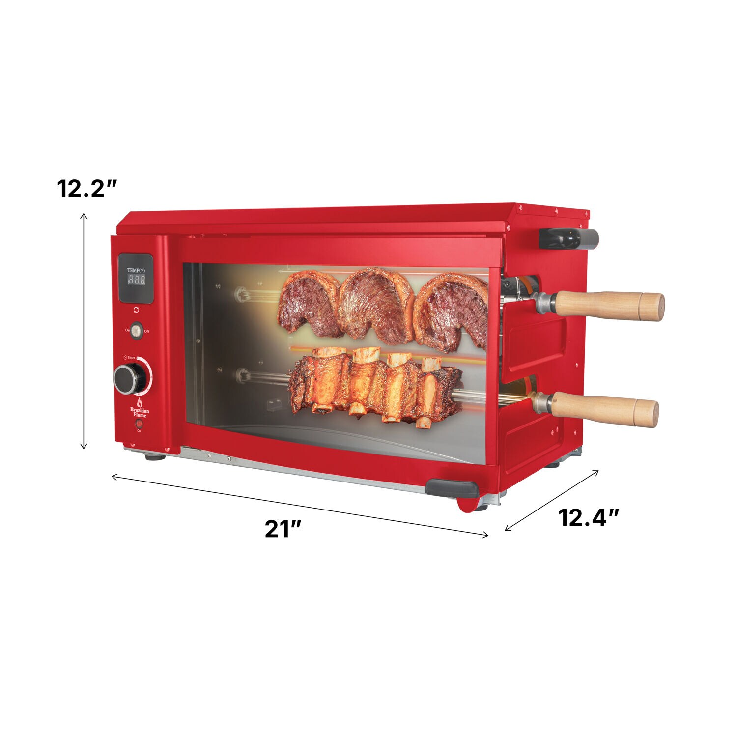 Brazilian Flame BD-02X-RED Grill-Rotisseries - View #2