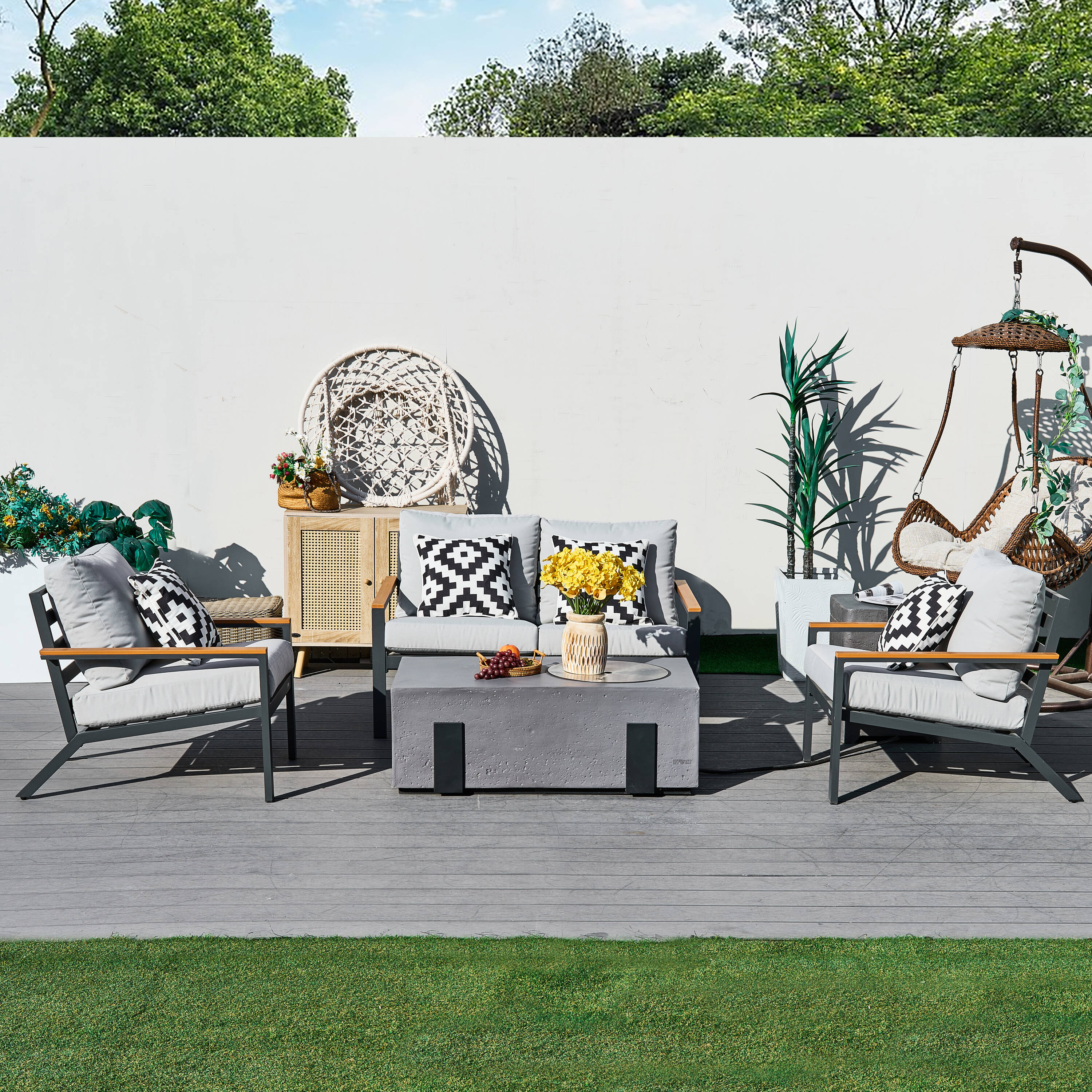 Direct Wicker DWS-2481LS2SC&2355G Patio-Conversation-Sets - View #2