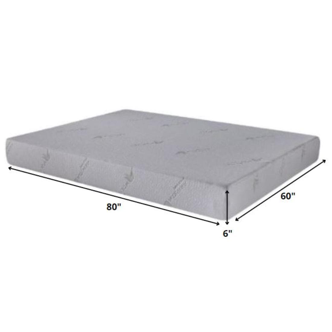 Aloe Vera Infused 6" Queen Memory Foam Mattress