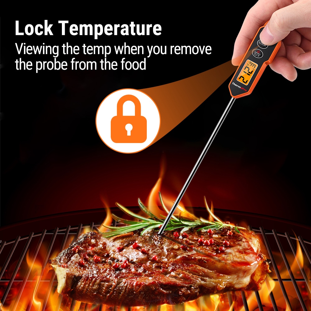 ThermoPro Waterproof Digital Meat Thermometer, Food Candy Cooking