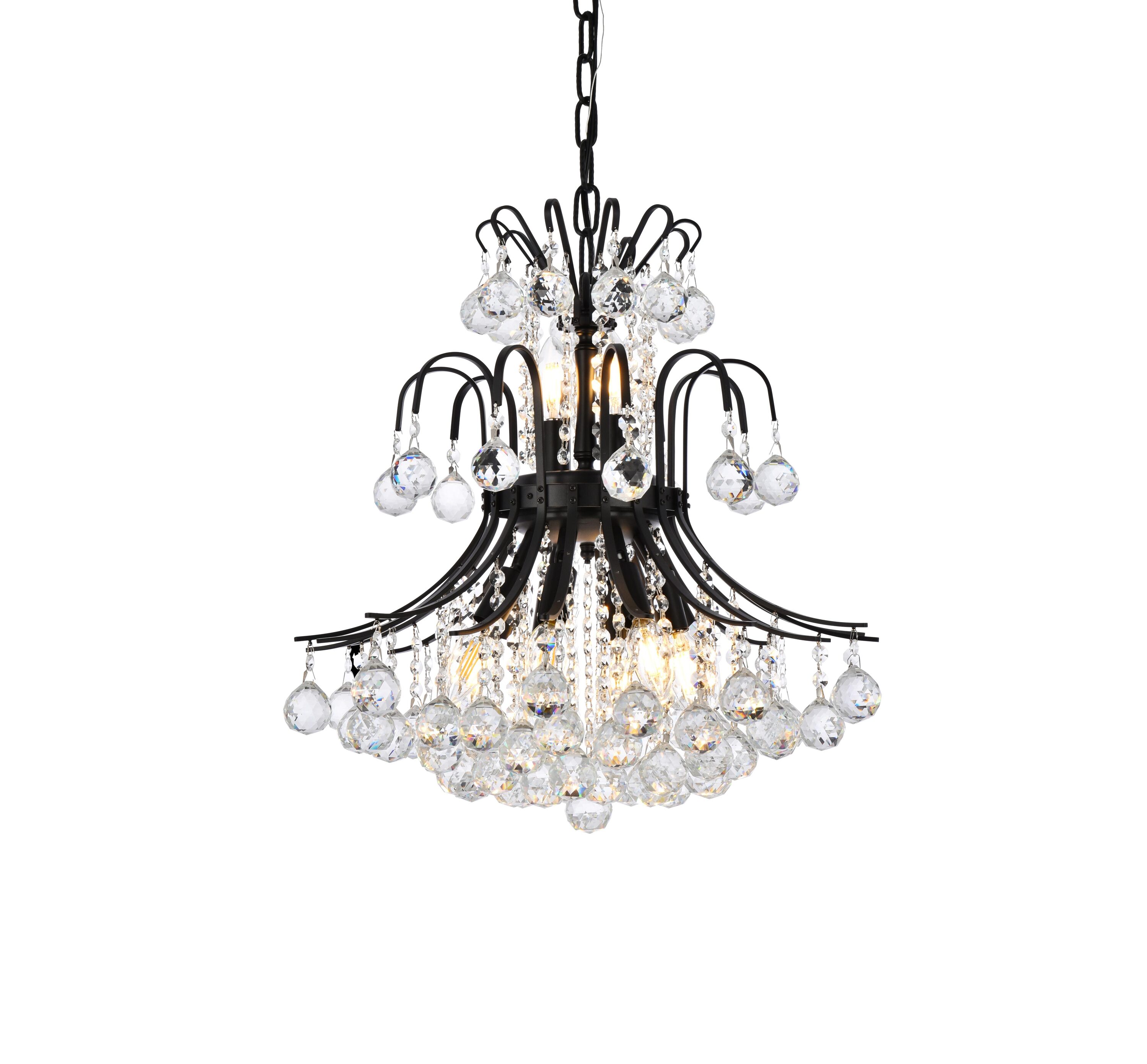 Elegant Decor HFV24003D19BKRC Pendant-Lights - View #3