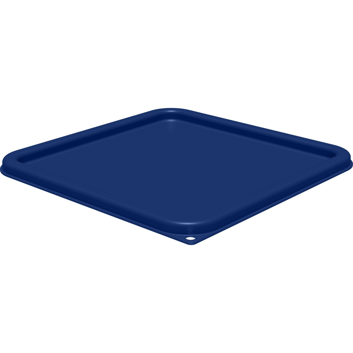 Carlisle Squares Food Storage Container Lid 11.38 x 11.38 x 0.63 Blue Plastic
