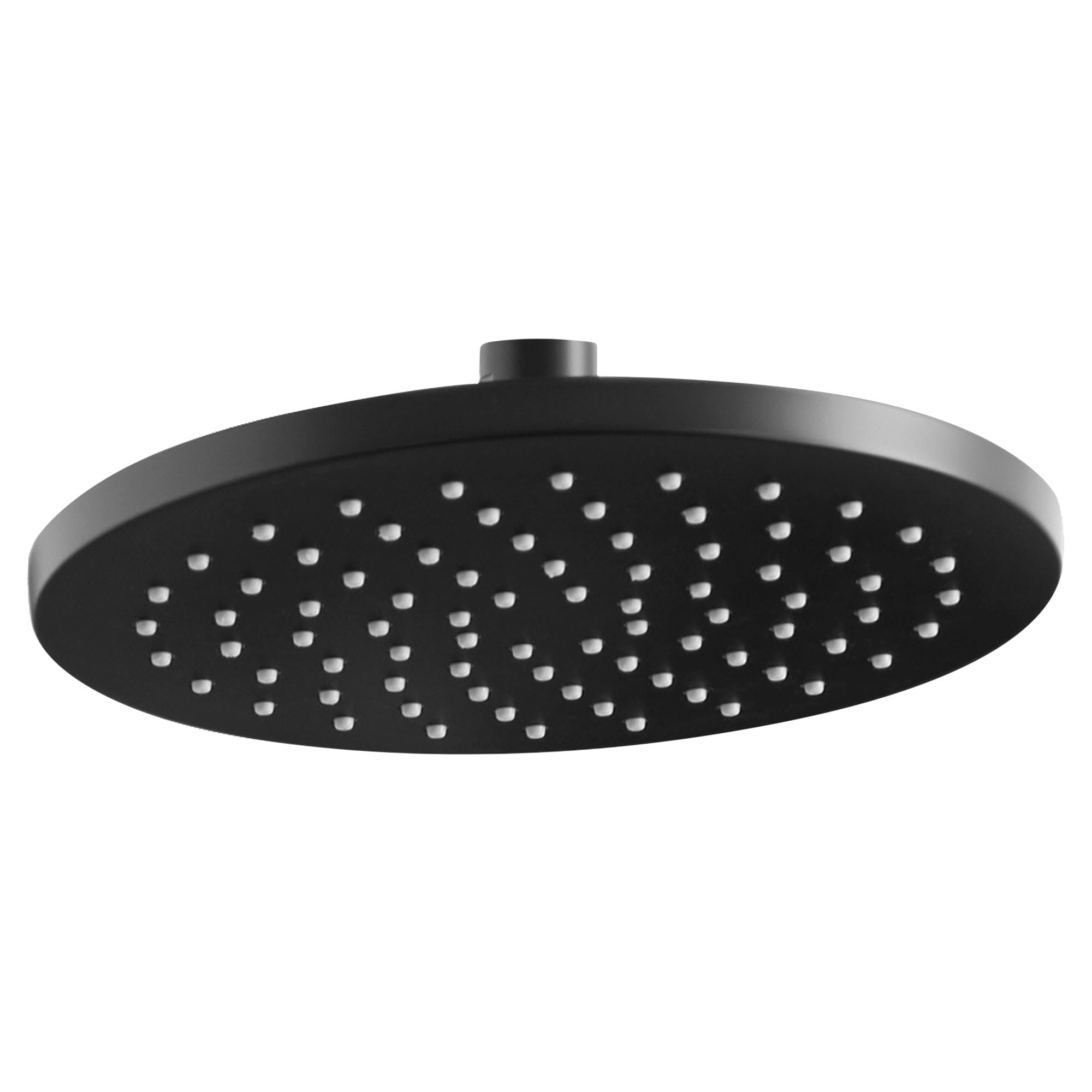 American Standard 1660528.243 Studio S 1.0 -Spray Matte Black 8-in Round Fixed Rain Shower Head 1.8 GPM