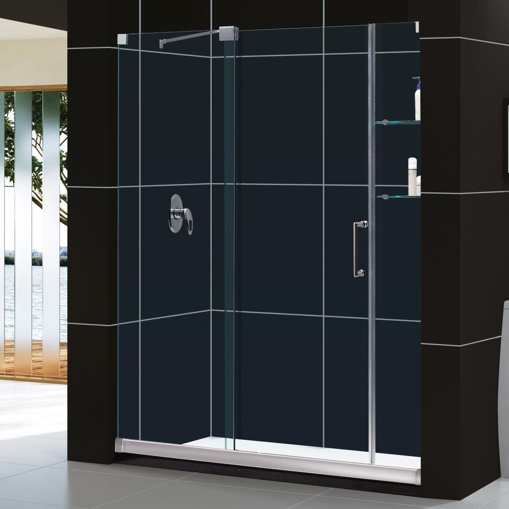 DreamLine DL-6438C-01CL Mirage Chrome 40-Piece 32-in x 60-in x 75-in Alcove Shower Kit (Center Drain)