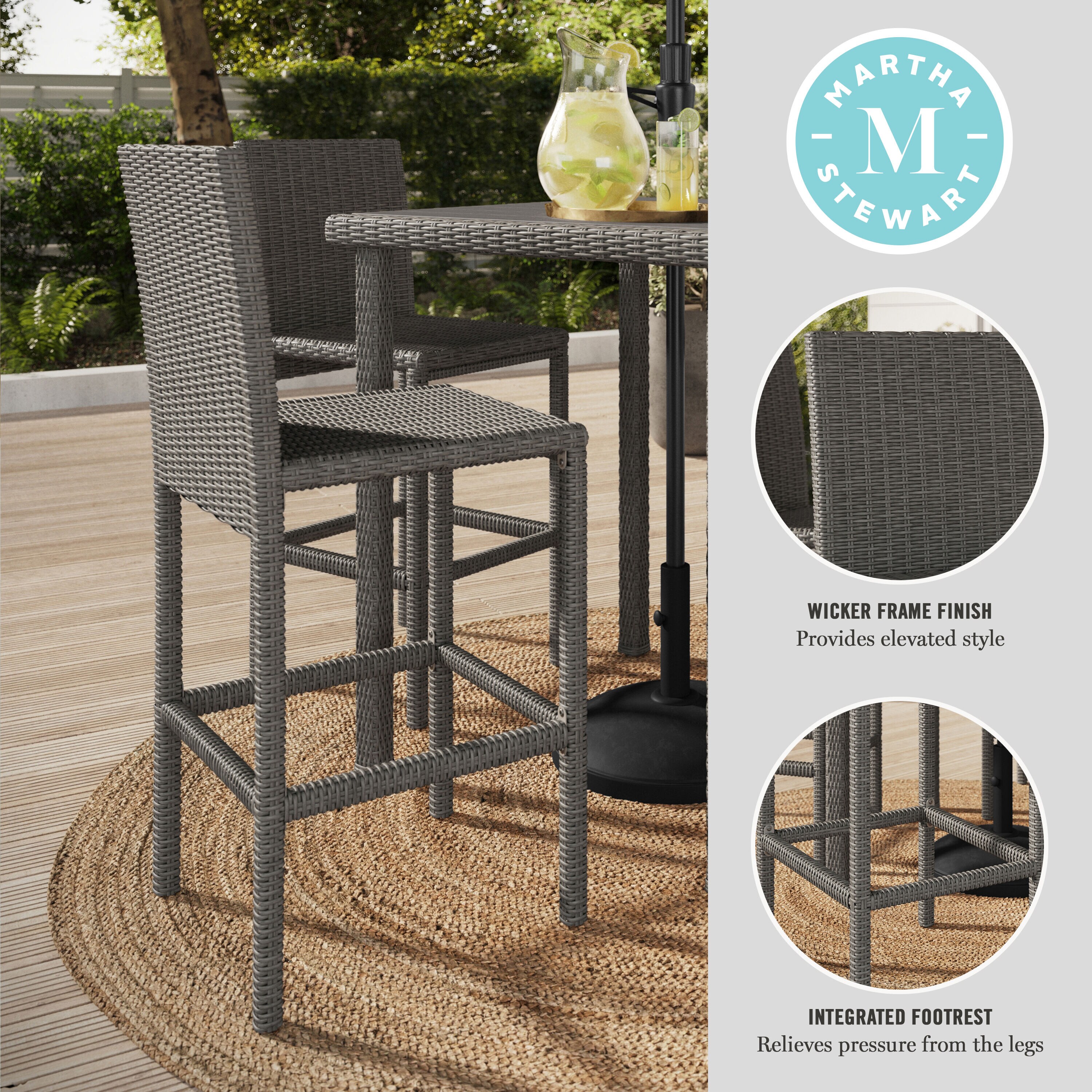 Martha Stewart 196861191121 Patio-Chairs - View #3