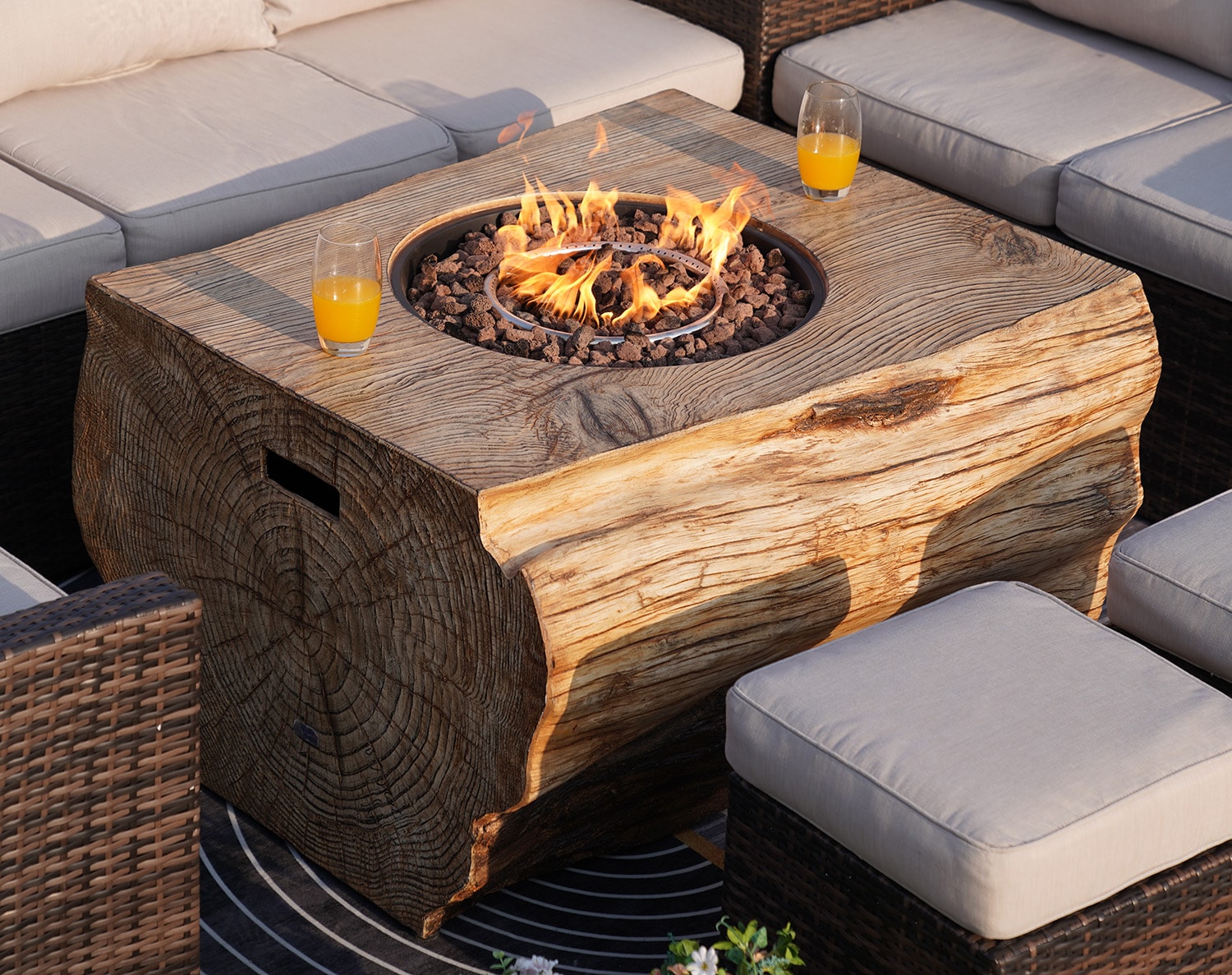 Direct Wicker DWG-2170 Outdoor-Gas-Firepits - View #5