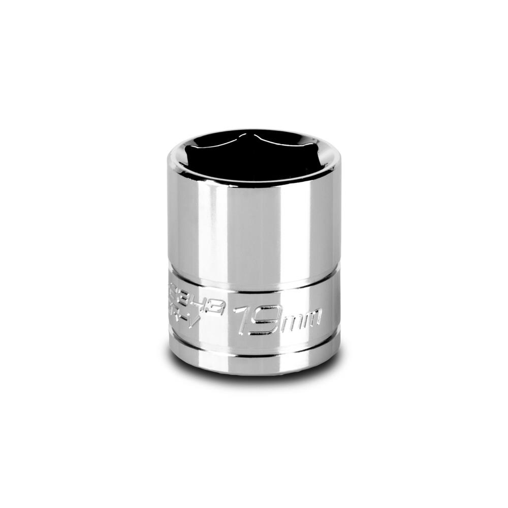 Capri Tools CP12343 3/8-in Drive Metric 19mm Shallow Socket