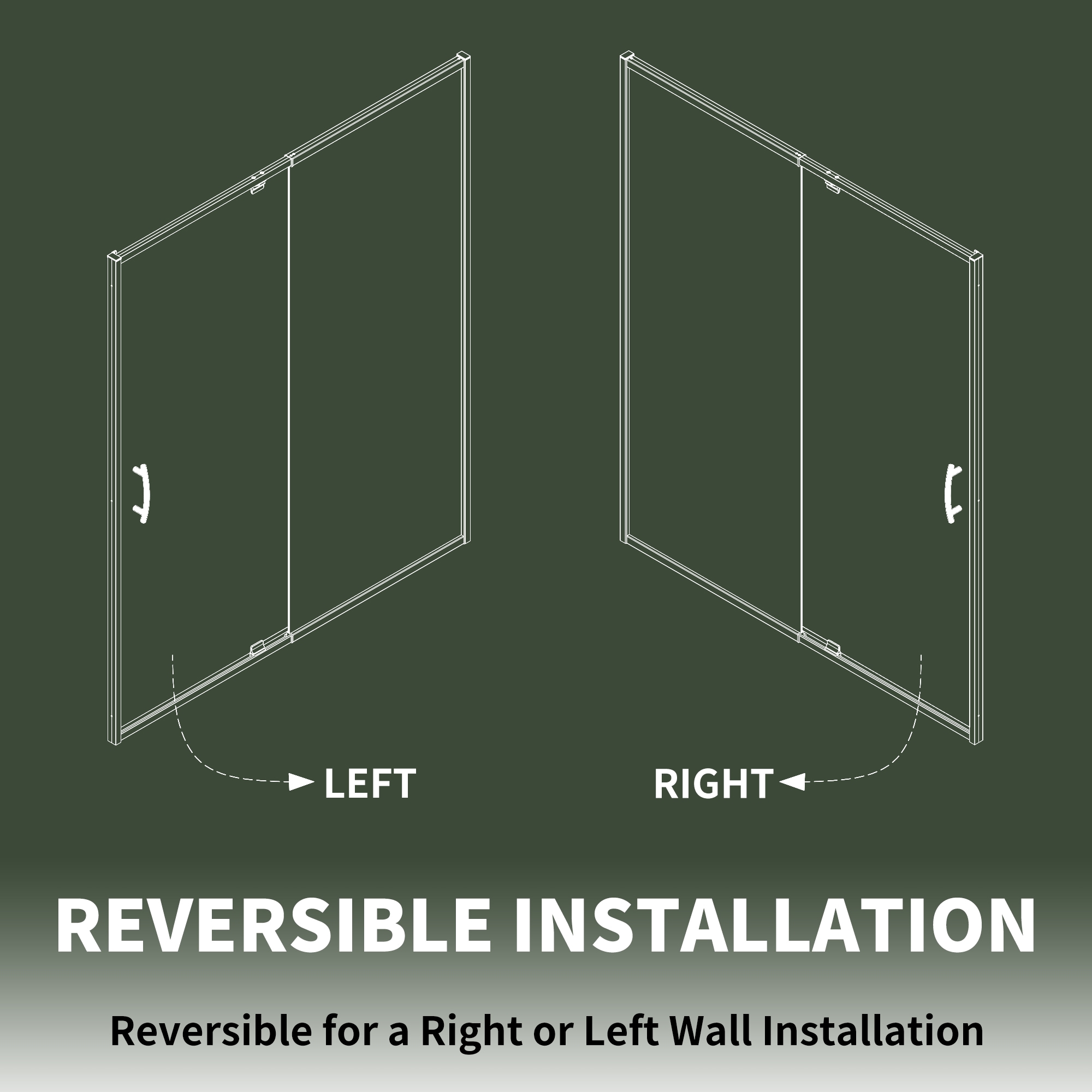 AAZJ ASY-MCL3026BL Shower-Doors - View #15
