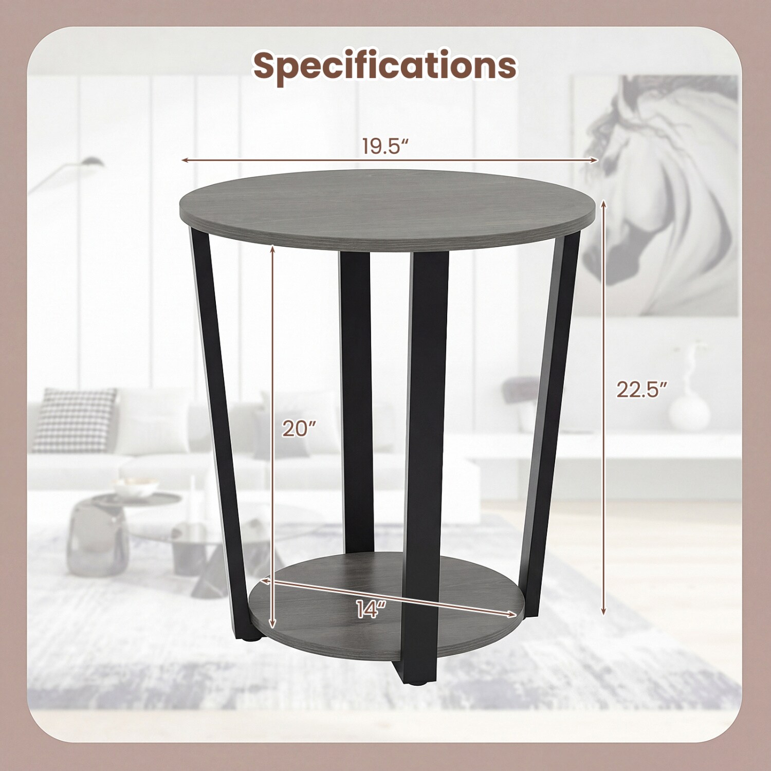 Volenca VOL-T4RFMC End-Tables - View #3