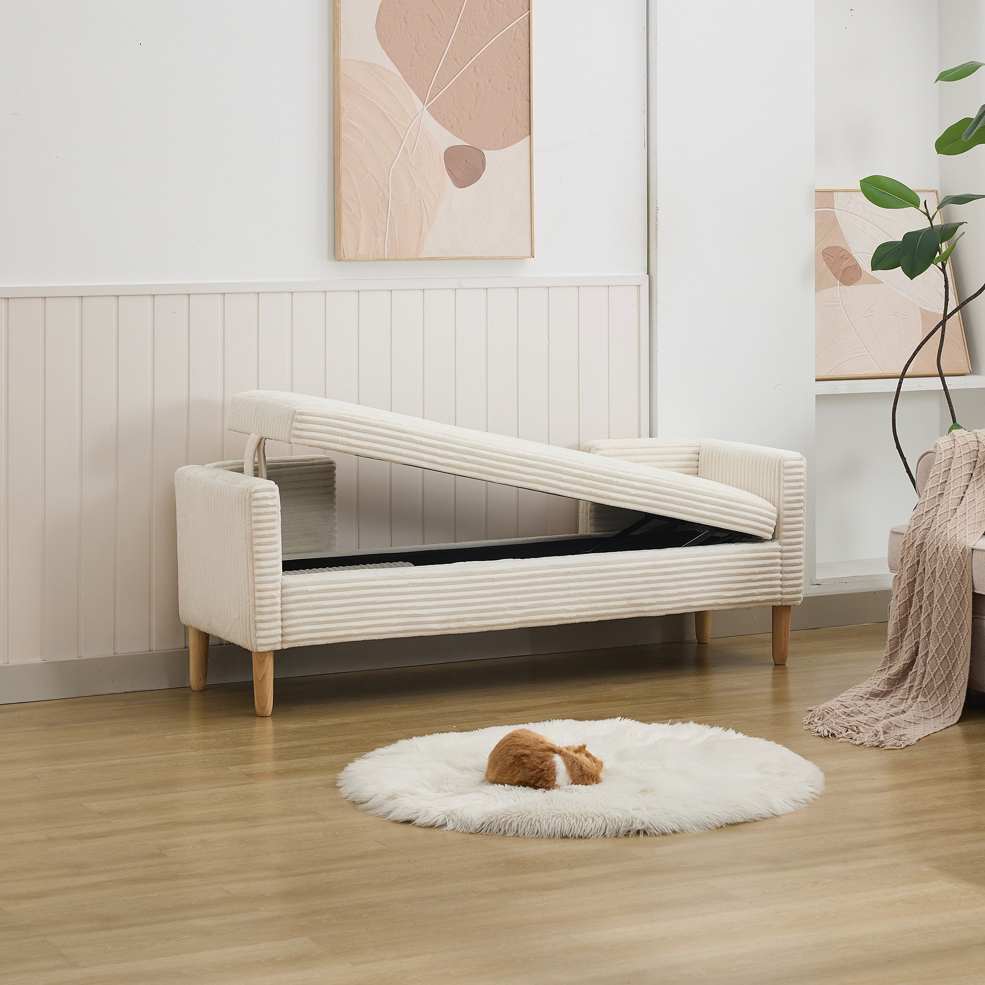 Aortzio HM-S4085-IVORY bench - View #9