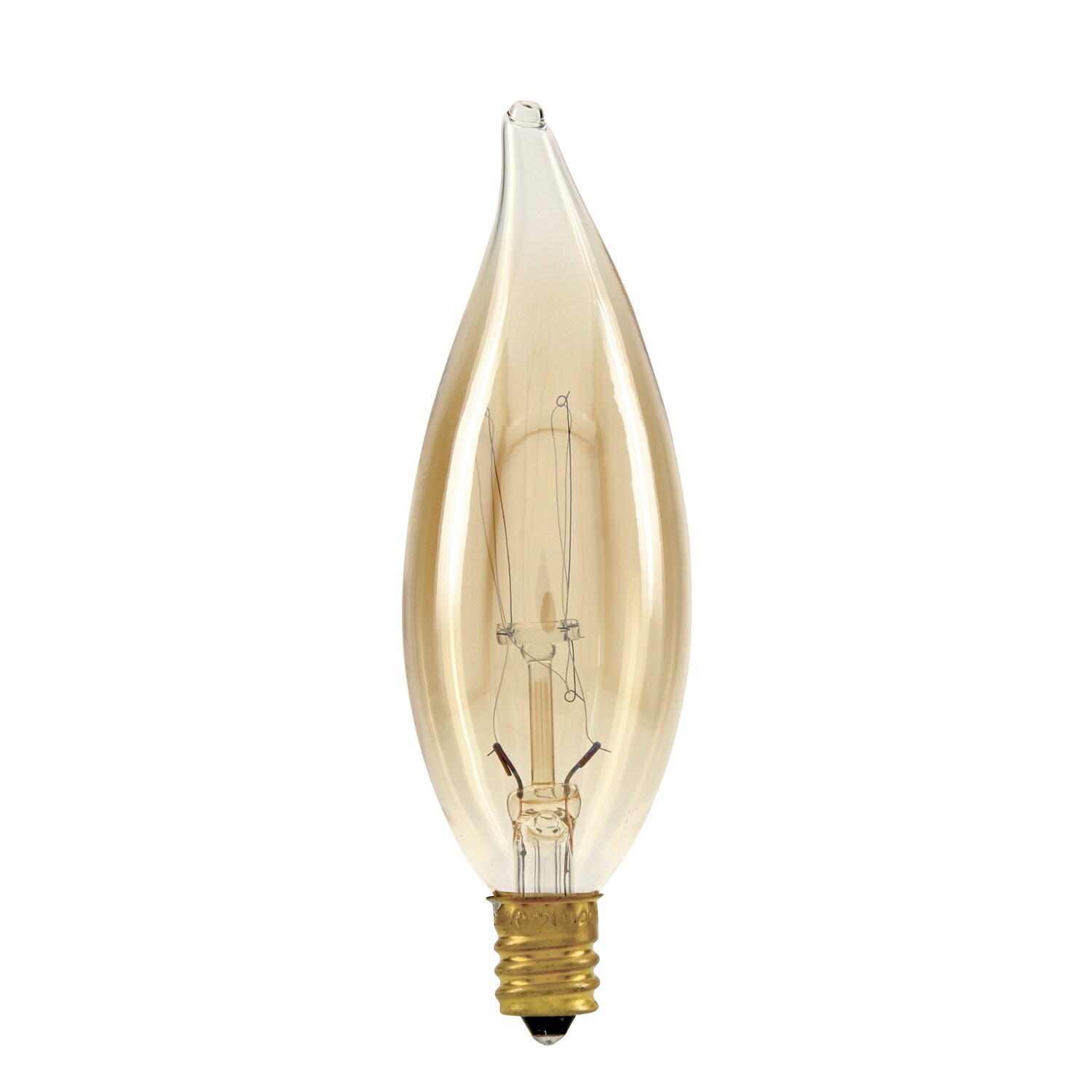 GE Vintage 40 Watt EQ CA10 Warm Candlelight Candelabra Base e 12 Dimmable Incandescent Decorative Light Bulb 2 Pack 93130612 at Lowes