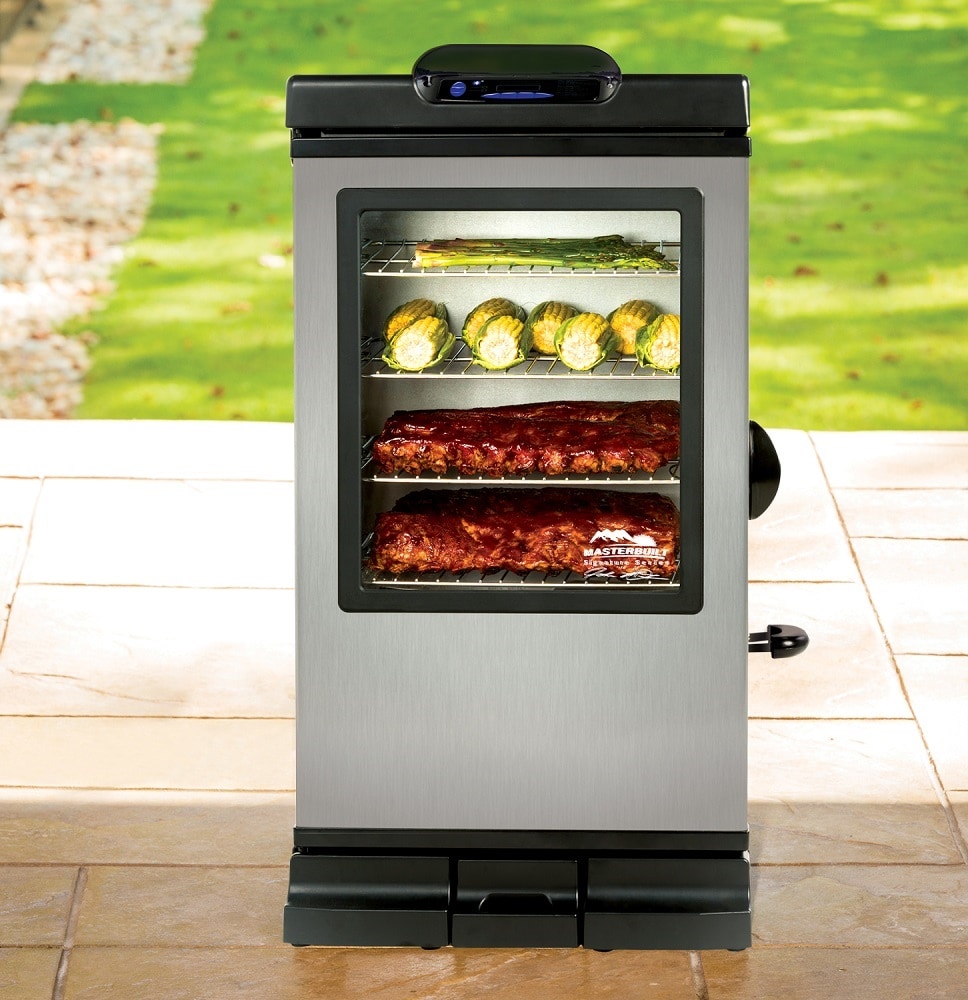Masterbuilt JMSS 1081.5-Sq in Silver Smart Electric Smoker in the Electric  Smokers department at