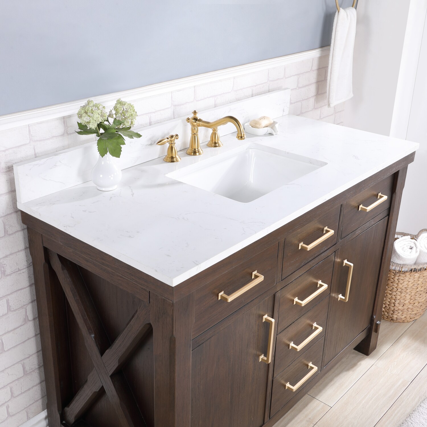 Vinnova 701848-DW-WS-NM Bath-Vanity-Combo - View #2