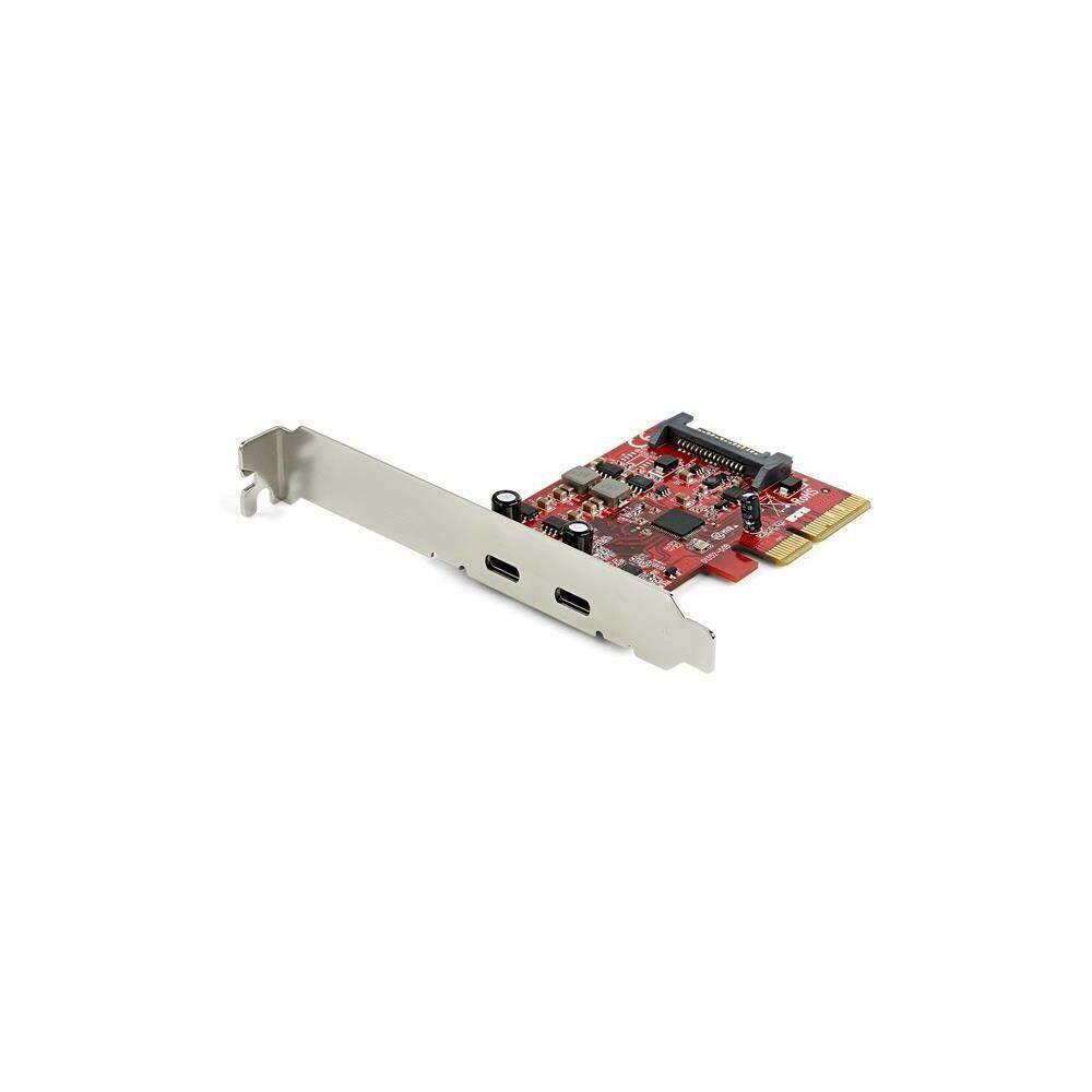 StarTech SYBA226028 Startech PEXUSB312C3 2-Port 10Gbps USB-C PCIe Card- USB 3.1 Gen 2 Type-C PCI Express Host Controller Add-On Card- Expansion Card