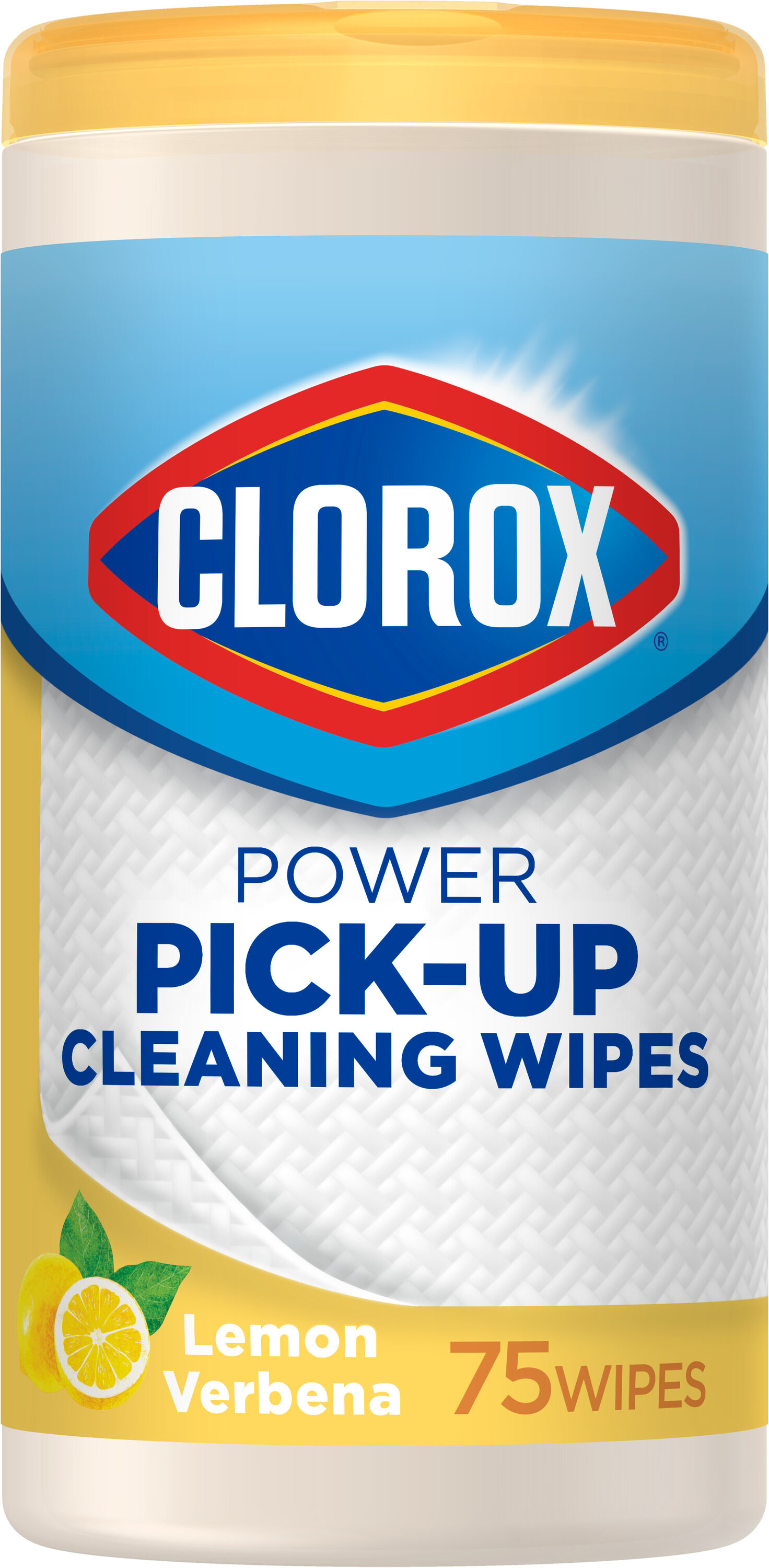 Clorox 4460032578  Power Pick-Up Cleaning Wipes 75 -Count Lemon Verbena Wipes All-Purpose Cleaner