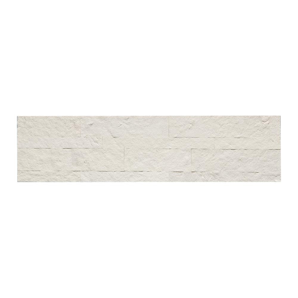 Aspect Stone A97-89 Peel and Stick 5.9-in x 23.6-in Ivory Marble Backsplash Panels