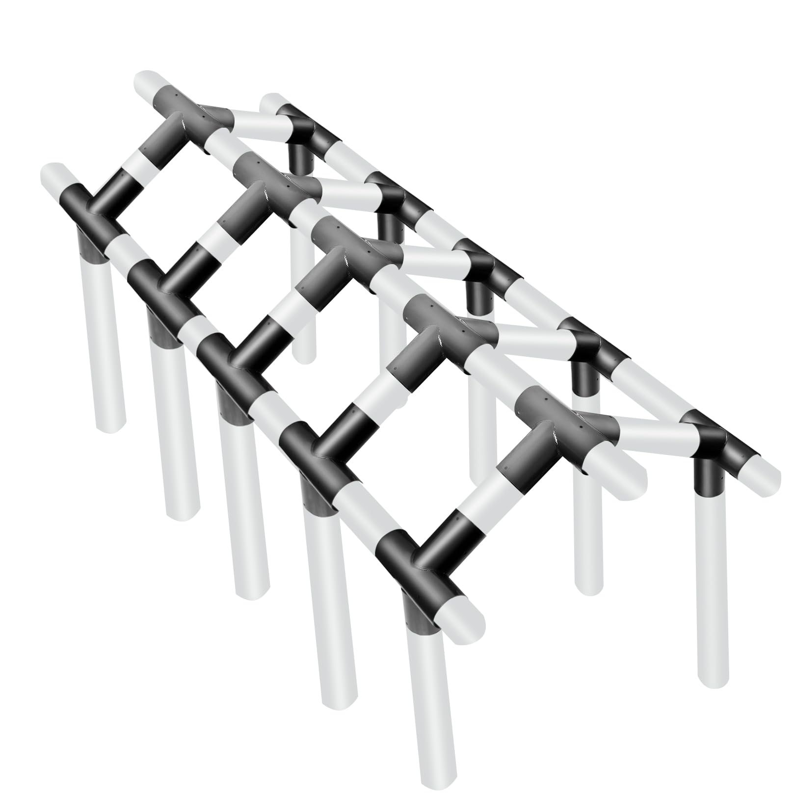 Ahfiwaso 1-3/8 Inch Inner Diameter 10-Leg High Peak Corner Canopy ...