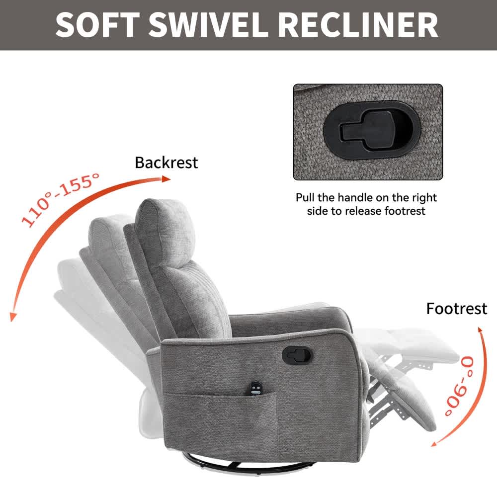 Coolbibila JOE-SWIVEL-DARK GRAY chairs - View #6