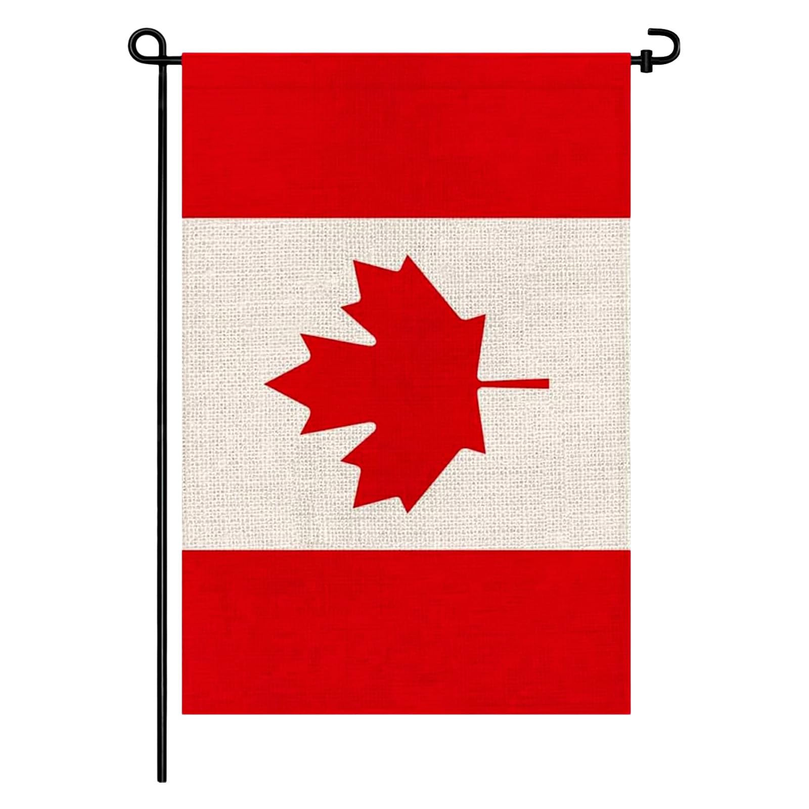 Aoibox  Canada Garden Flag 12x18 in Double Sided Burlap Fade Resistant Weatherproof Fits Standard Flag Stands