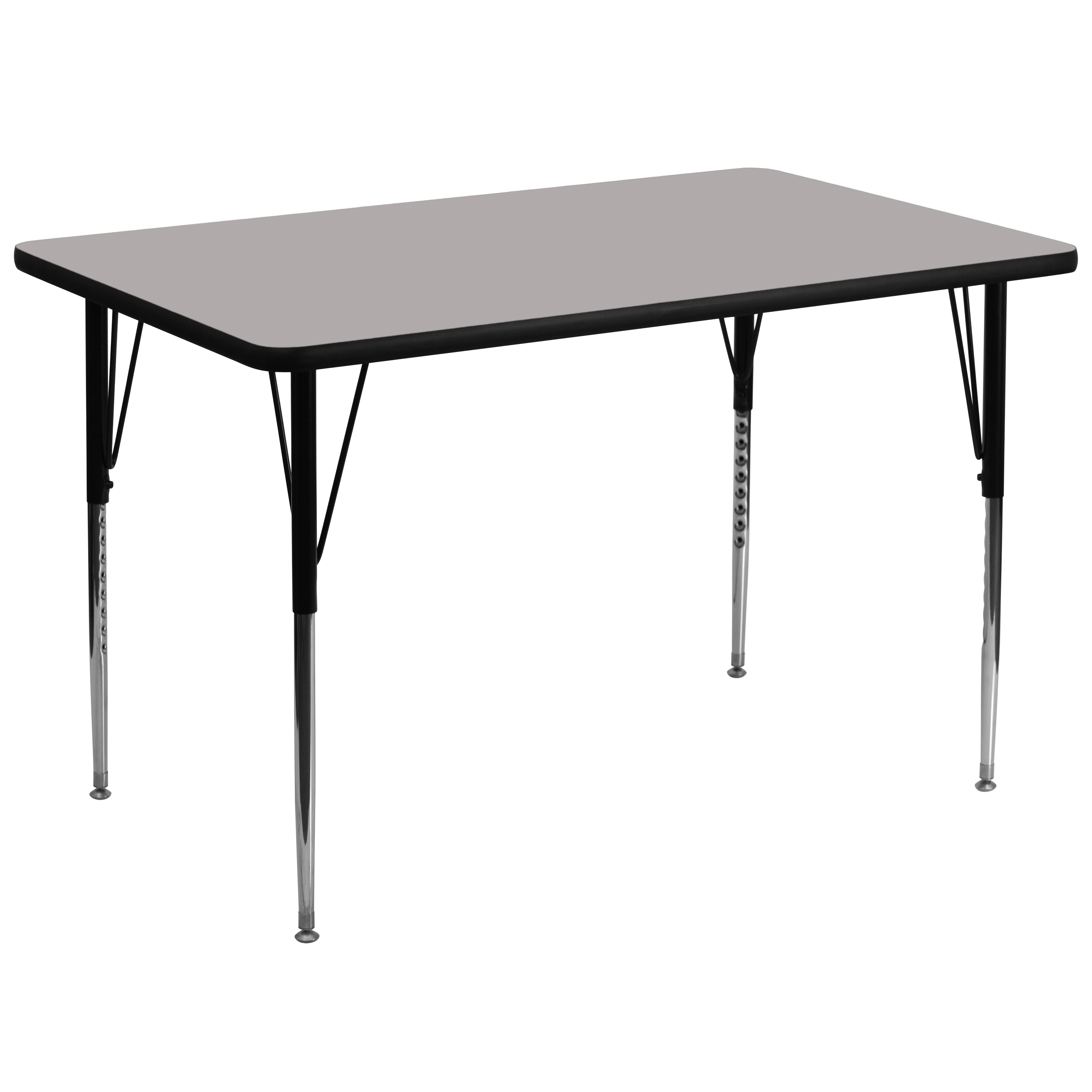 Flash Furniture 847254023672 Gray Rectangular Kid's Play Table