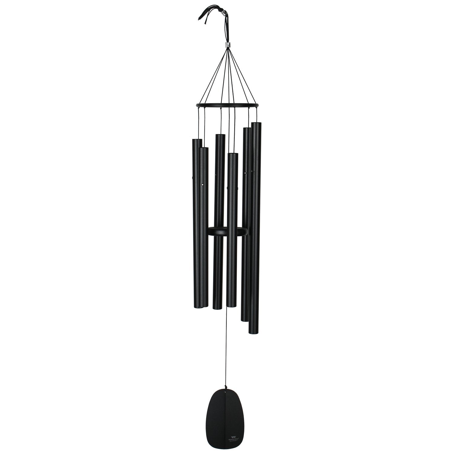 Woodstock Chimes BPLK 44-Inches Black Metal Wind Chime