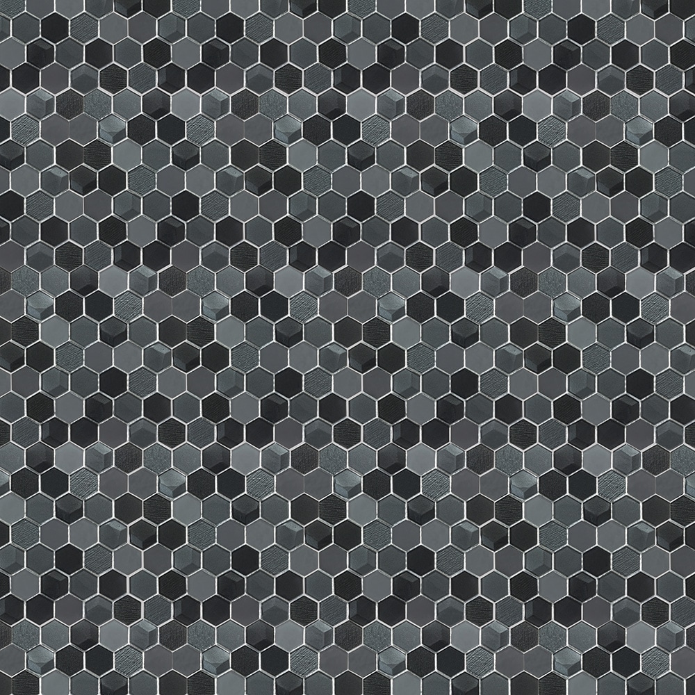 Elida Ceramica LW230131025 Spotlight 12-in x 13-in Multi-finish Glass Hexagon Mosaic Wall Tile (9.6-sq. ft/ Carton)