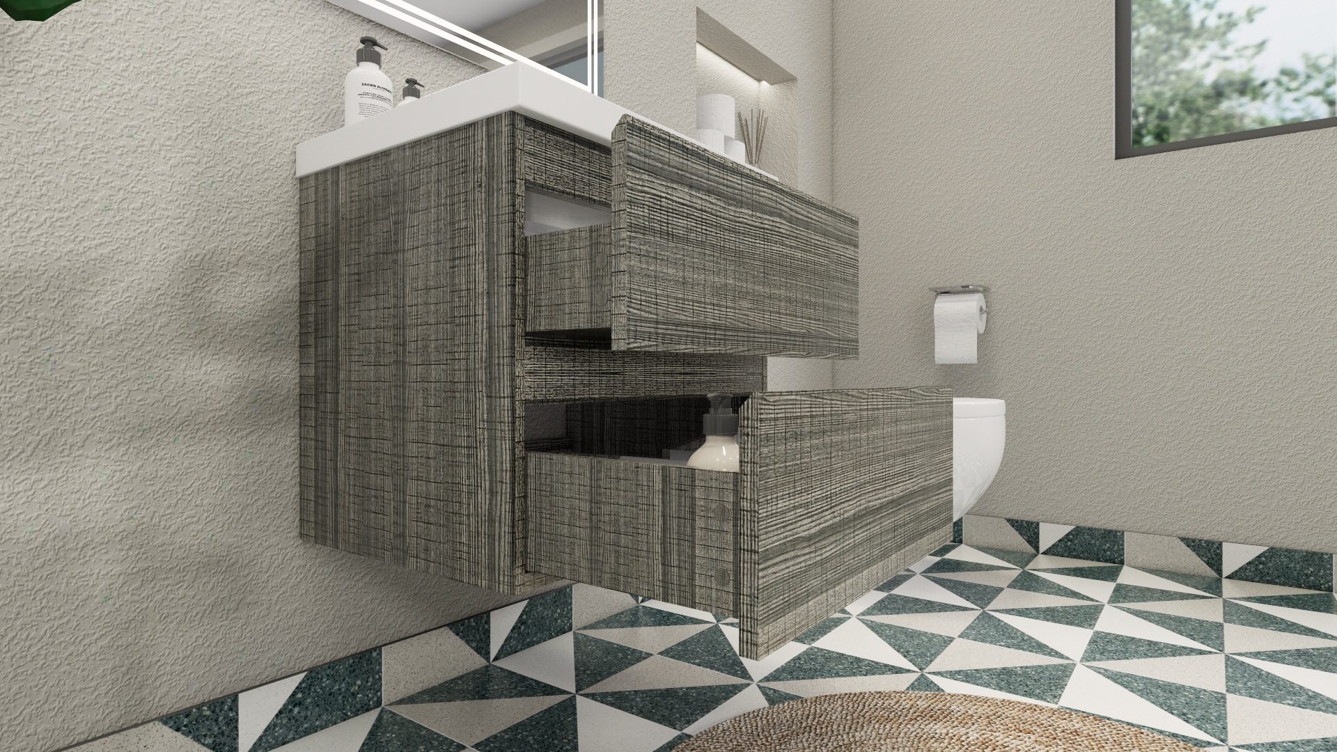 Moreno Bath MOB24-HG Bath-Vanity-Combo - View #7