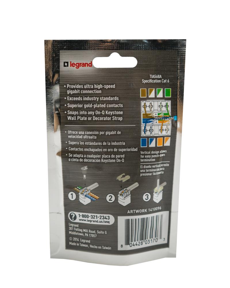 Legrand WP3460-WH-V1 Audio-Video-Wall-Jacks - View #4