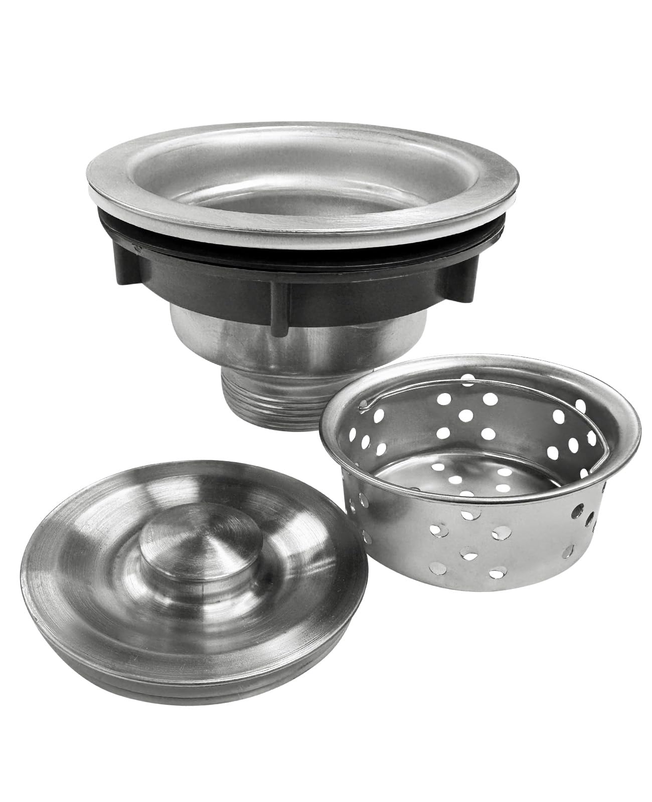 DEXSO - Kitchen Basin Drain Assembly Kit Stainless Steel