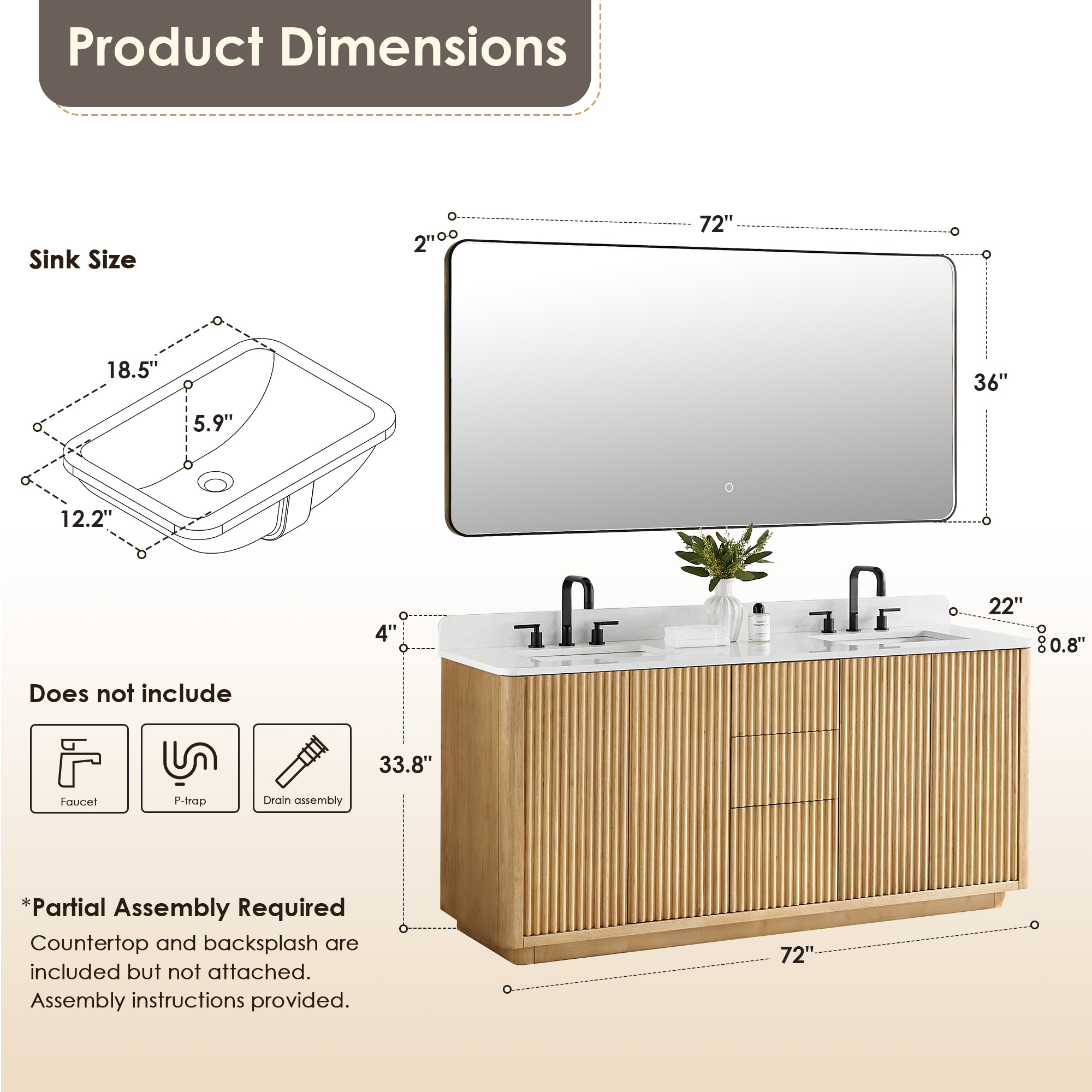 Altair 580072-WL-GW Bath-Vanity-Combo - View #14
